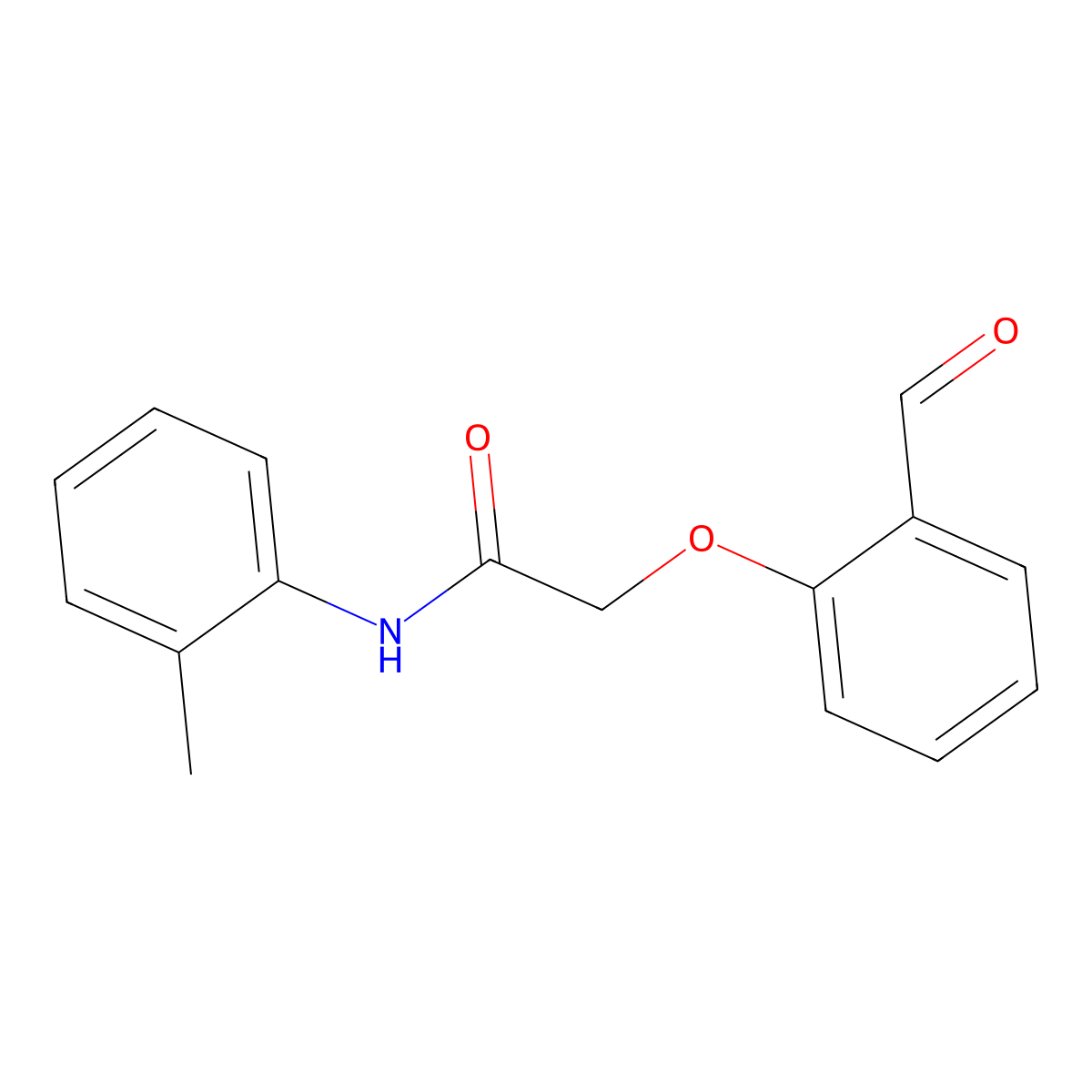 2-(2-formylphenoxy)-N-(2-methylphenyl)acetamide molecular structure, CAS 486994-23-4