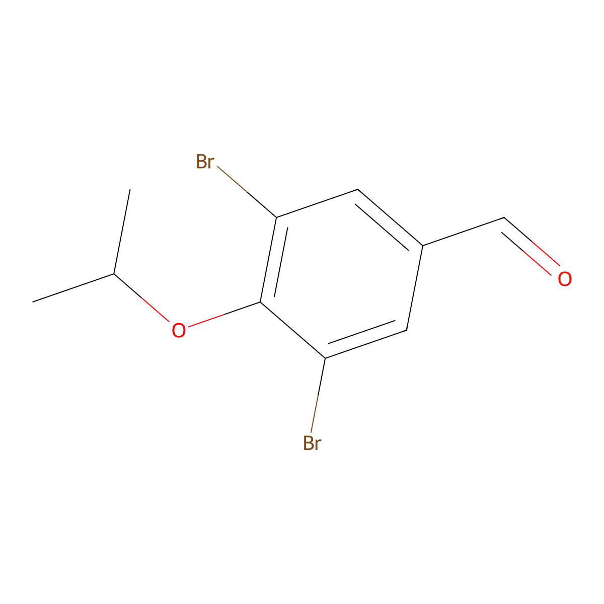 3,5-Dibromo-4-isopropoxybenzaldehyde molecular structure, CAS 486996-44-5