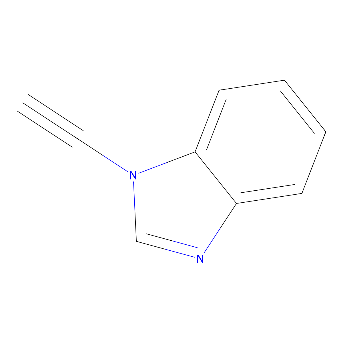 1-ethynyl-1H-benzimidazole molecular structure, CAS 486999-85-3