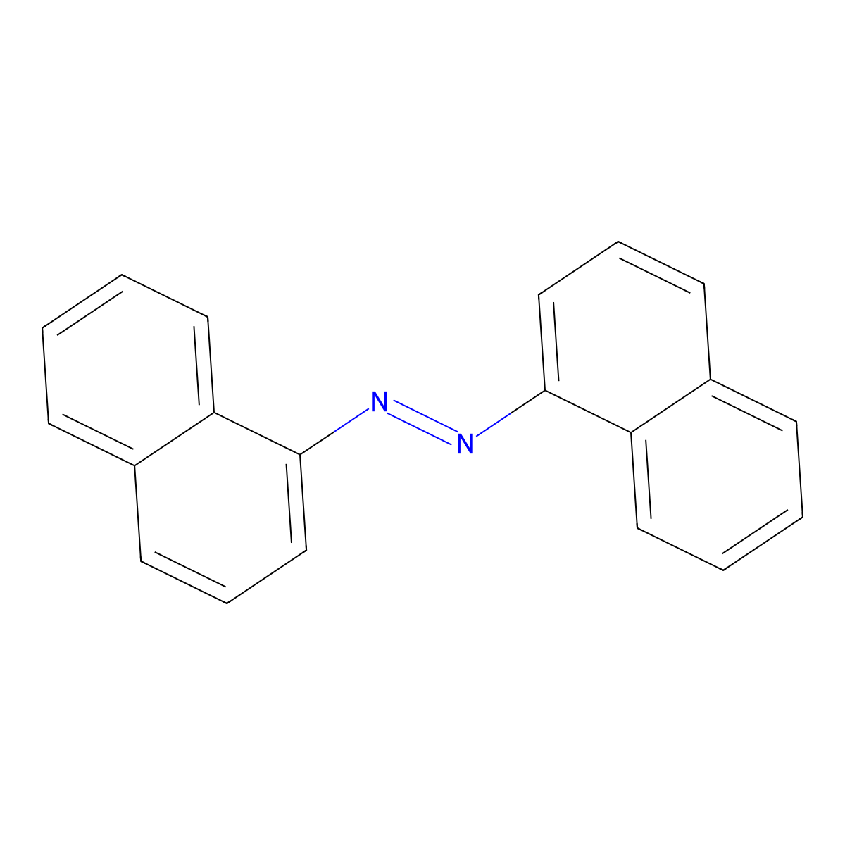 1,2-Di-1-naphthalenyldiazene molecular structure, CAS 487-10-5