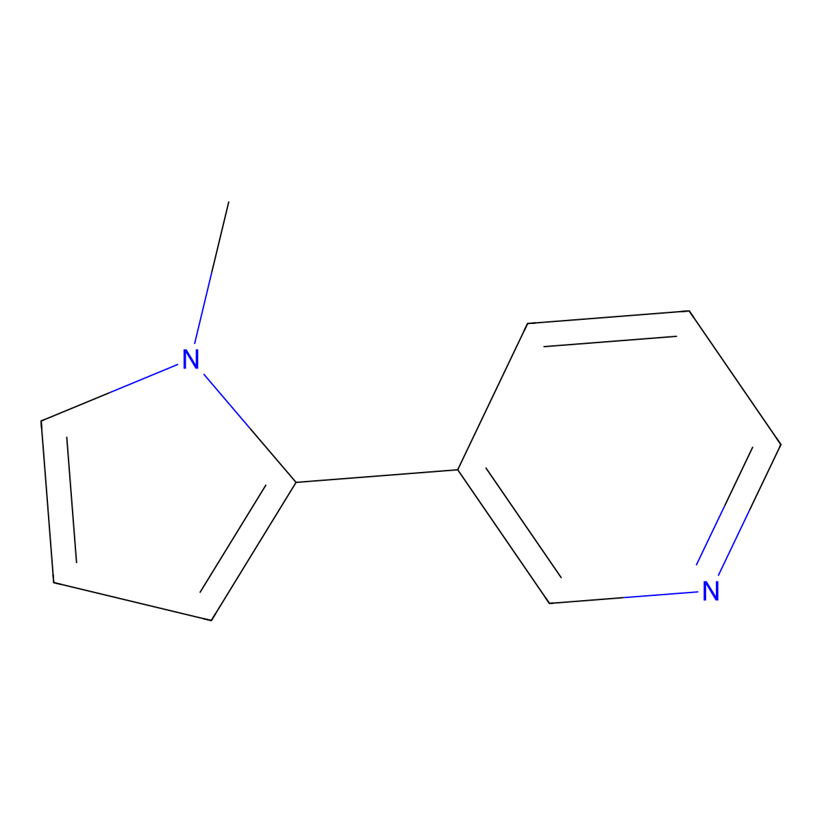 Nicotyrine molecular structure, CAS 487-19-4