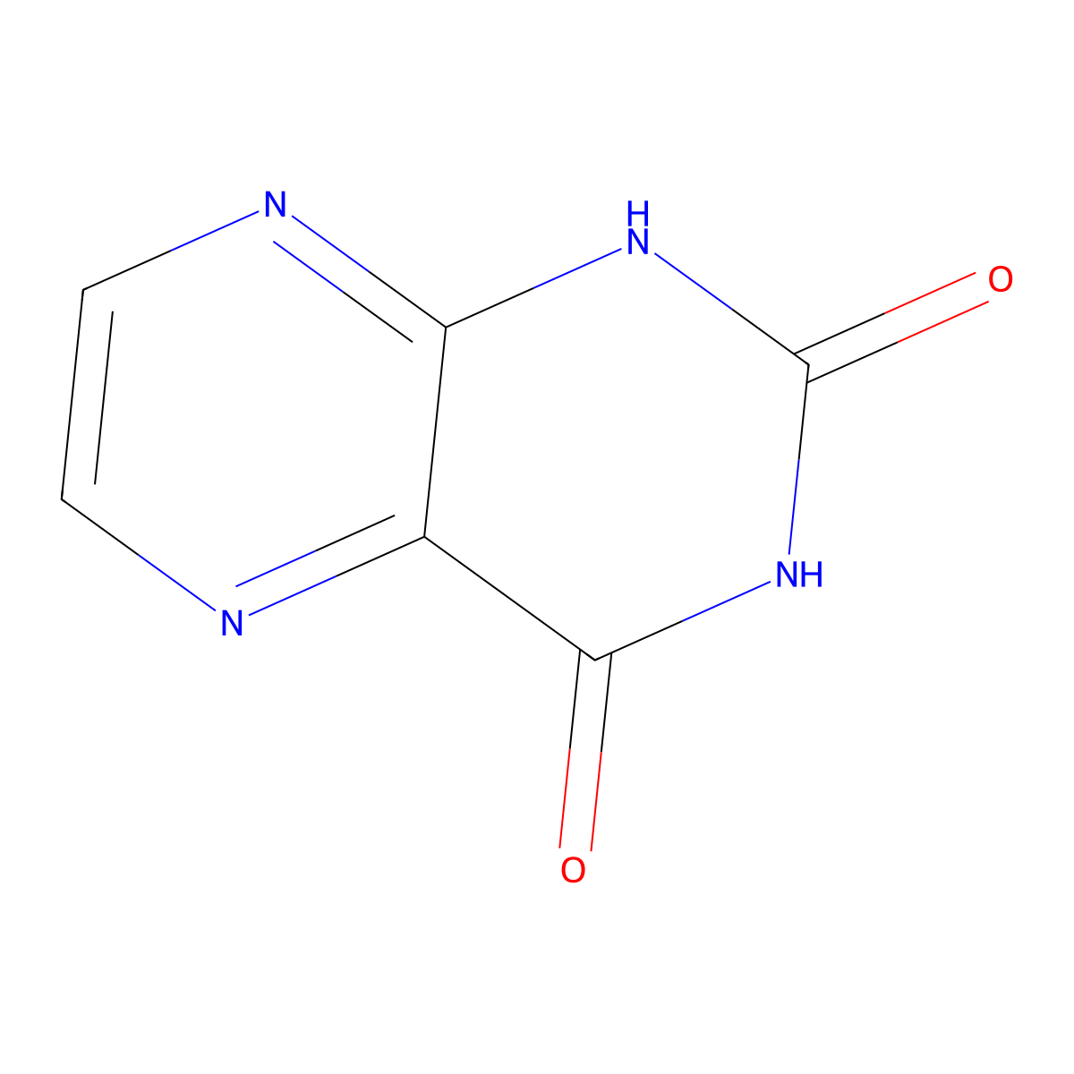 Lumazine molecular structure, CAS 487-21-8