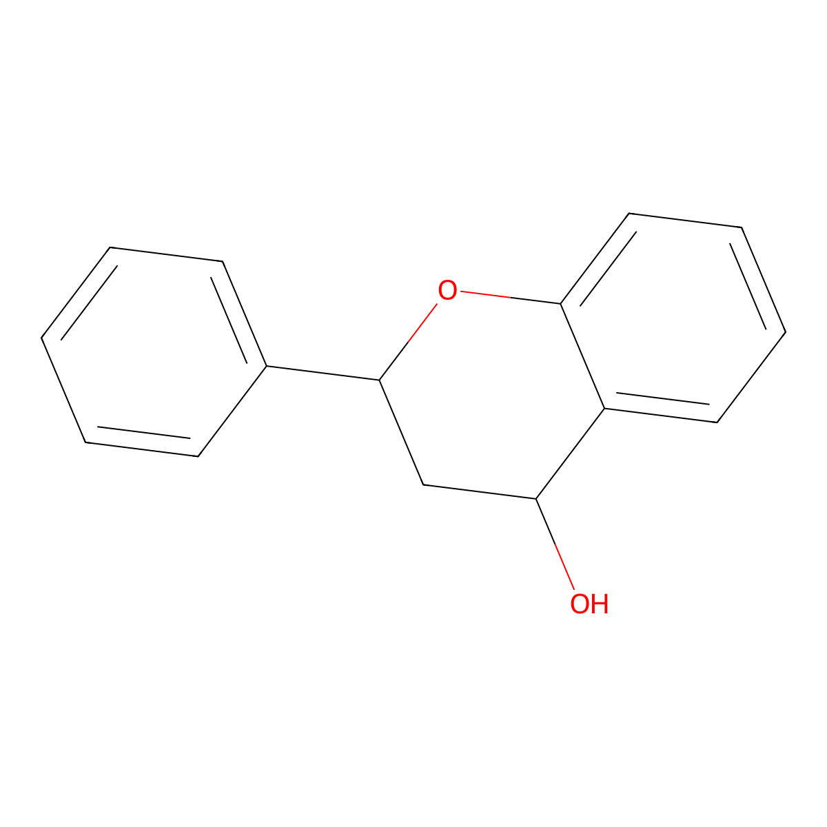 4-Hydroxyflavan molecular structure, CAS 487-25-2
