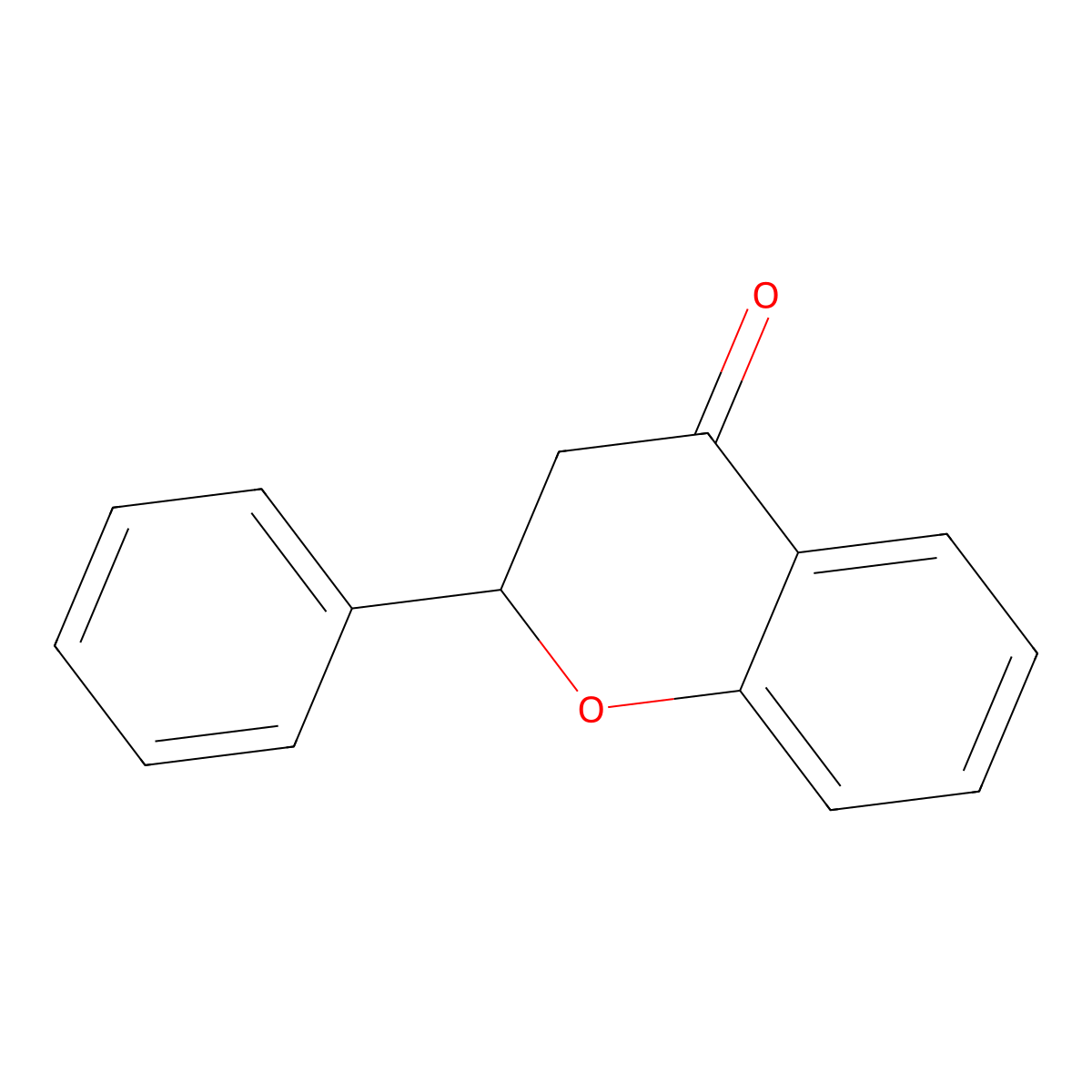 Flavanone molecular structure, CAS 487-26-3