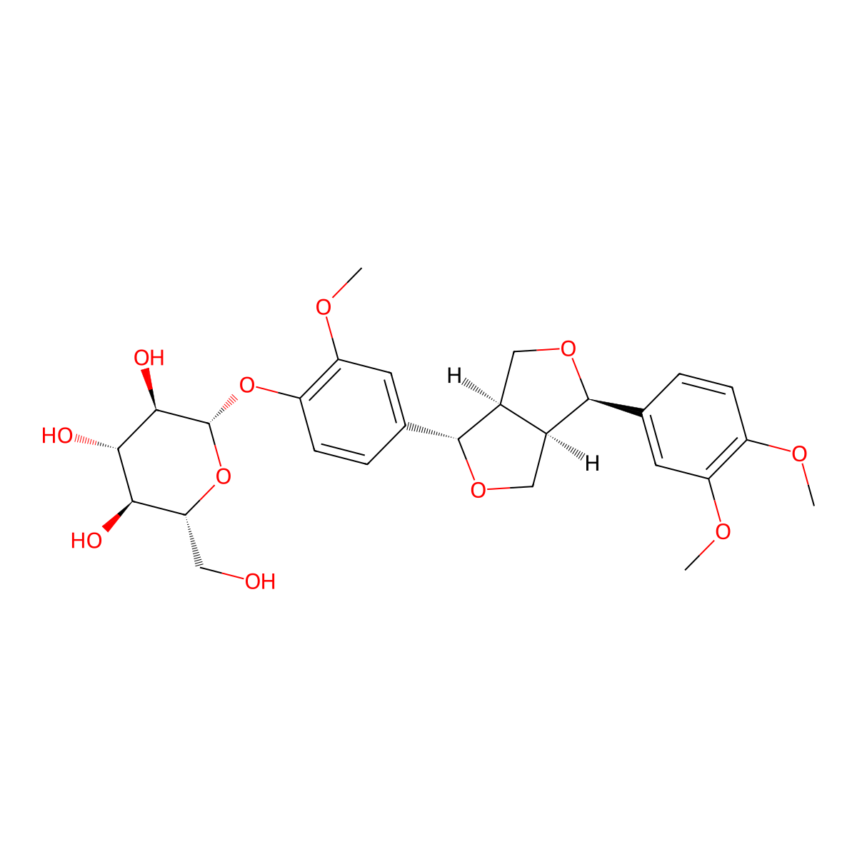 Phillyrin molecular structure, CAS 487-41-2