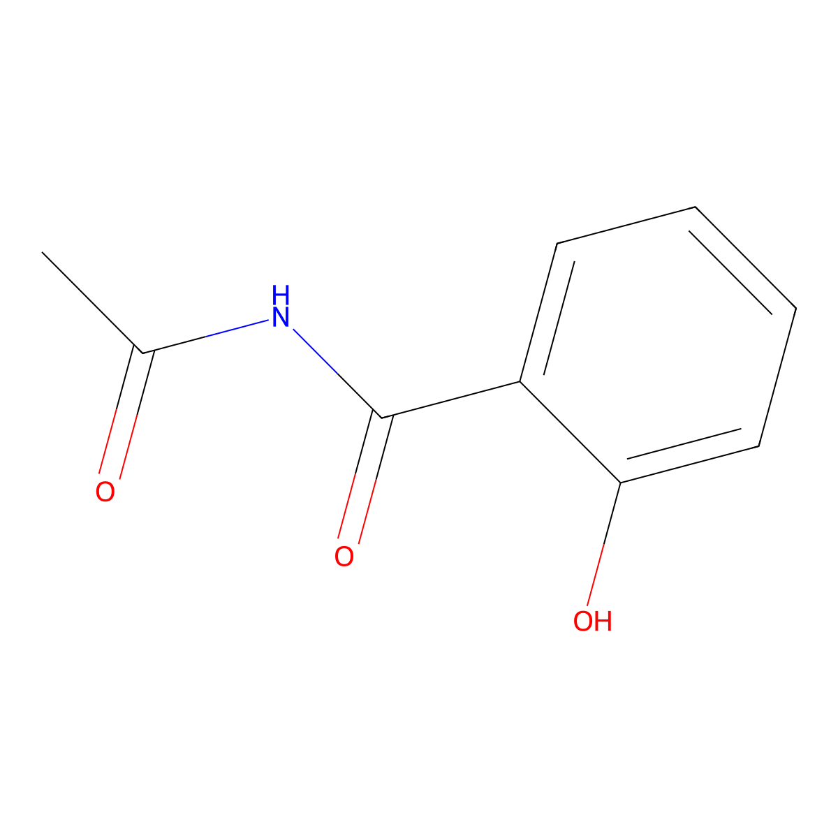 Salacetamide molecular structure, CAS 487-48-9