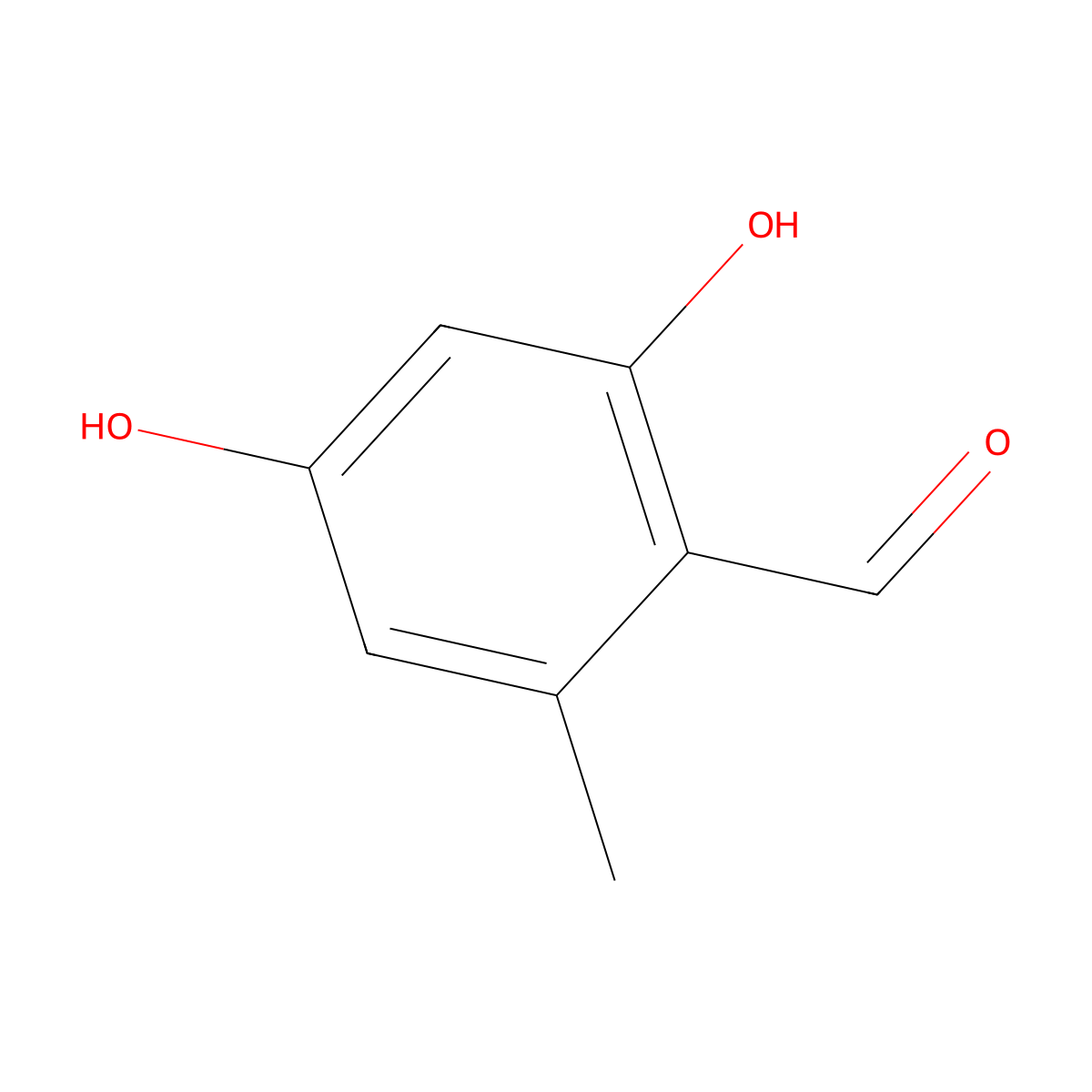 o-Orsellinaldehyde molecular structure, CAS 487-69-4