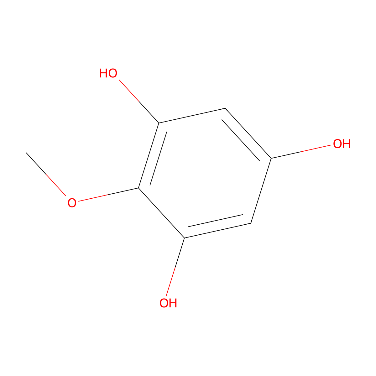 Iretol molecular structure, CAS 487-71-8