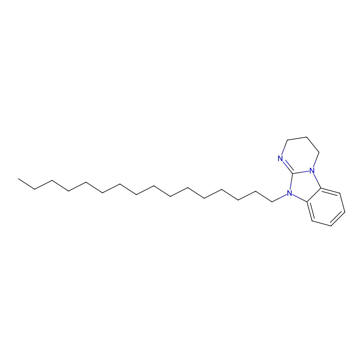 10-Hexadecyl-2,3,4,10-tetrahydropyrimido[1,2-a]benzimidazole molecular structure, CAS 487007-90-9