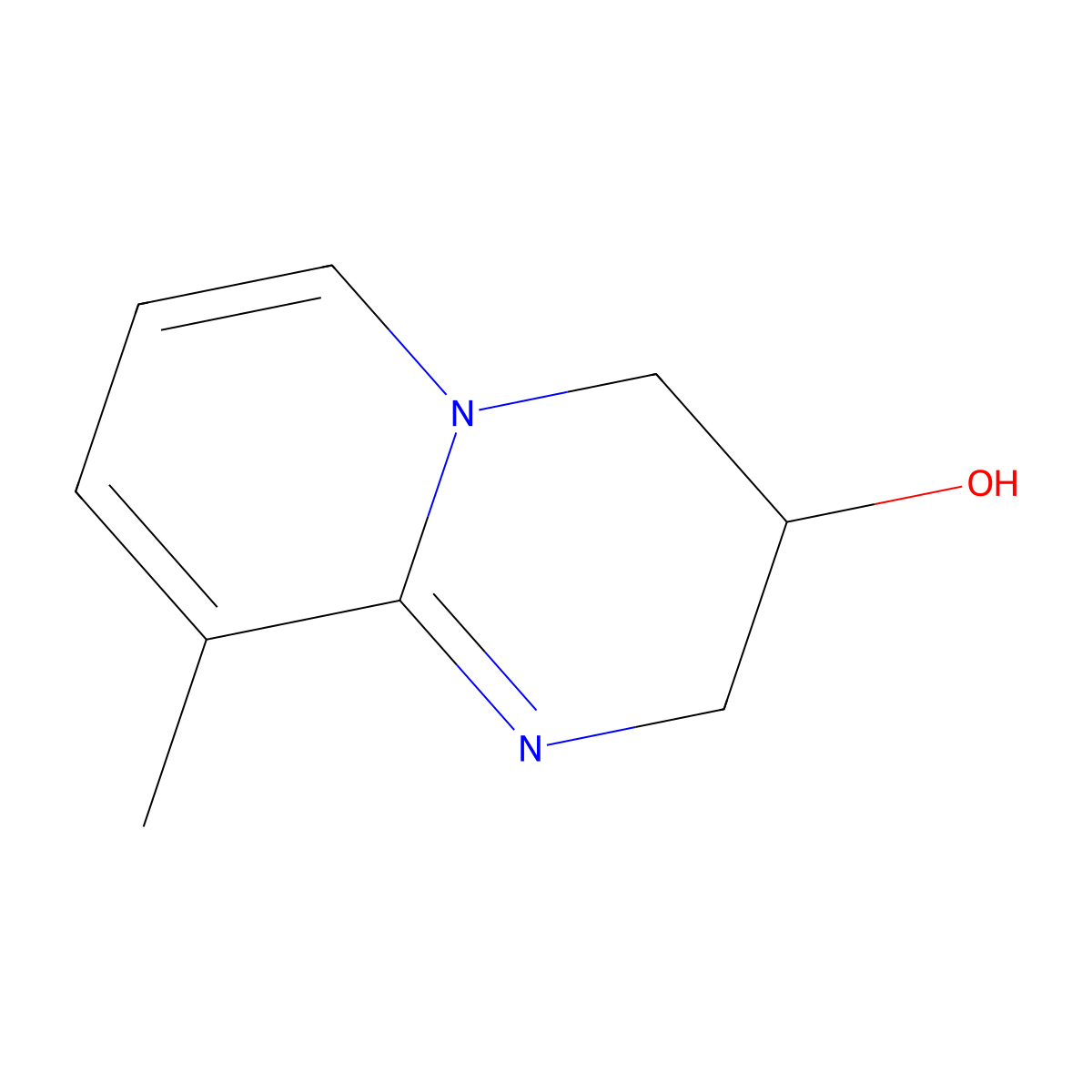 9-methyl-3,4-dihydro-2H-pyrido[1,2-a]pyrimidin-3-ol molecular structure, CAS 487014-40-4