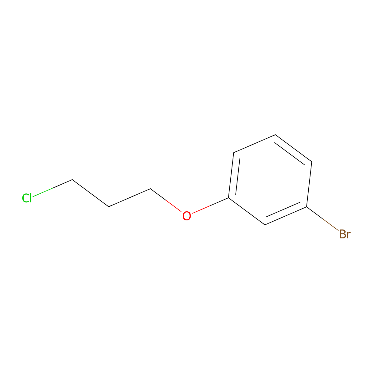 1-Bromo-3-(3-chloropropoxy)benzene molecular structure, CAS 487058-50-4
