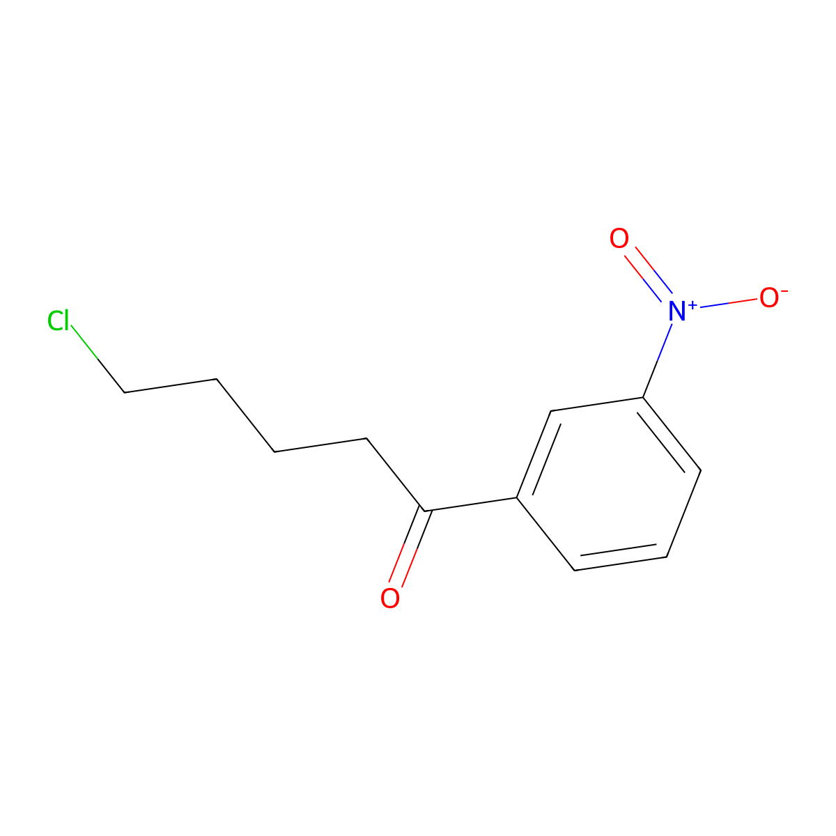 5-Chloro-1-(3-nitrophenyl)-1-oxopentane molecular structure, CAS 487058-74-2