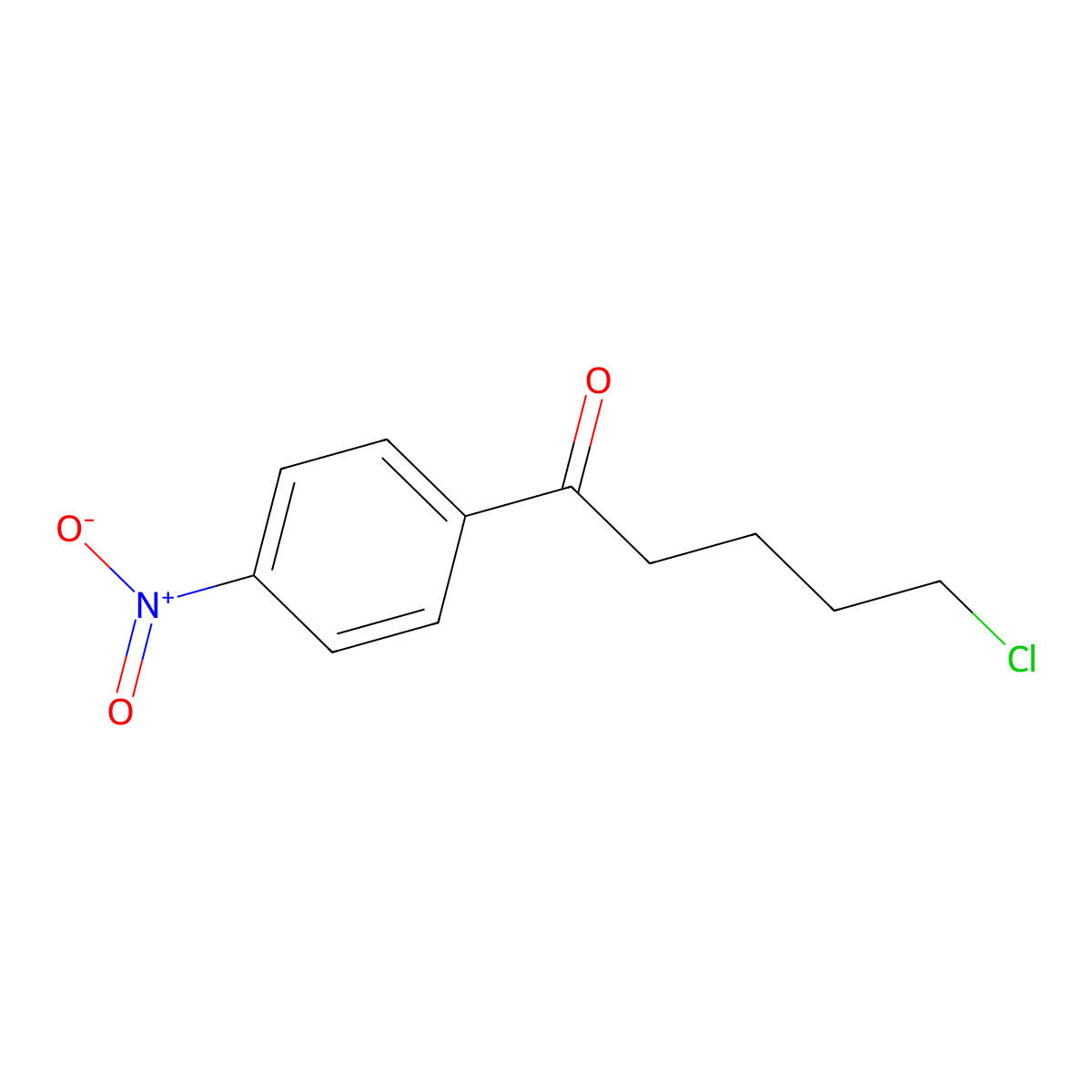 5-Chloro-1-(4-nitrophenyl)-1-oxopentane molecular structure, CAS 487058-76-4