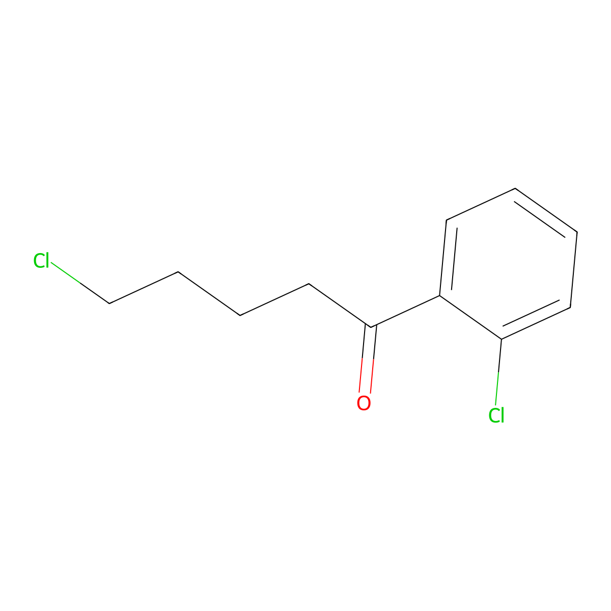 5-Chloro-1-(2-chlorophenyl)-1-oxopentane molecular structure, CAS 487058-79-7