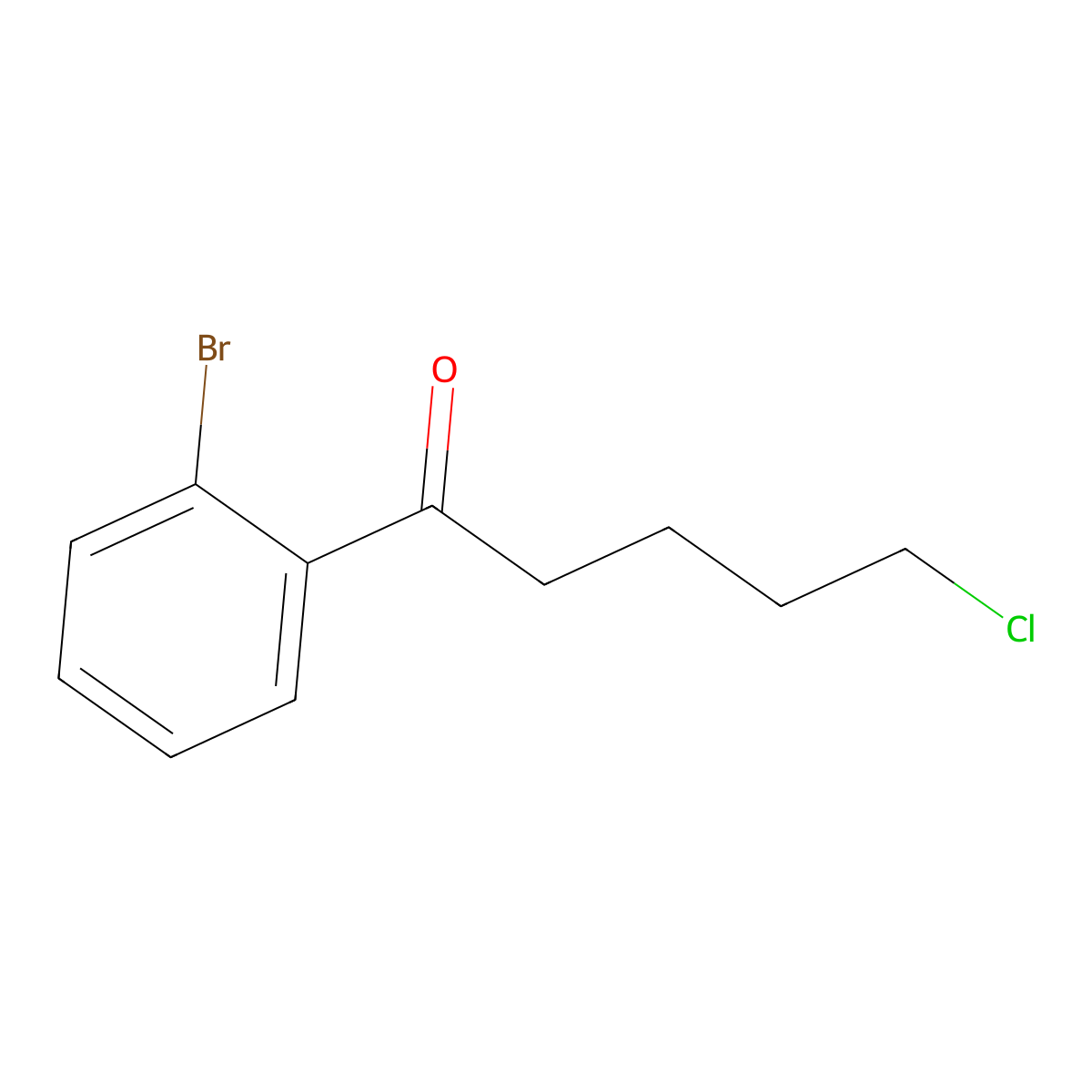 1-(2-Bromophenyl)-5-chloro-1-oxopentane molecular structure, CAS 487058-92-4