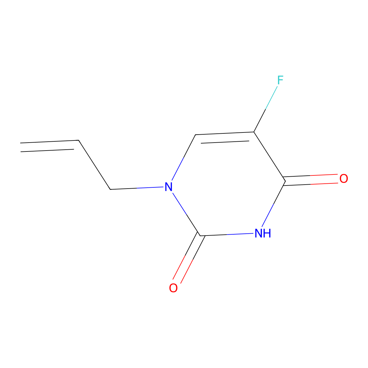 1-Allyl-5-fluorouracil molecular structure, CAS 4871-14-1