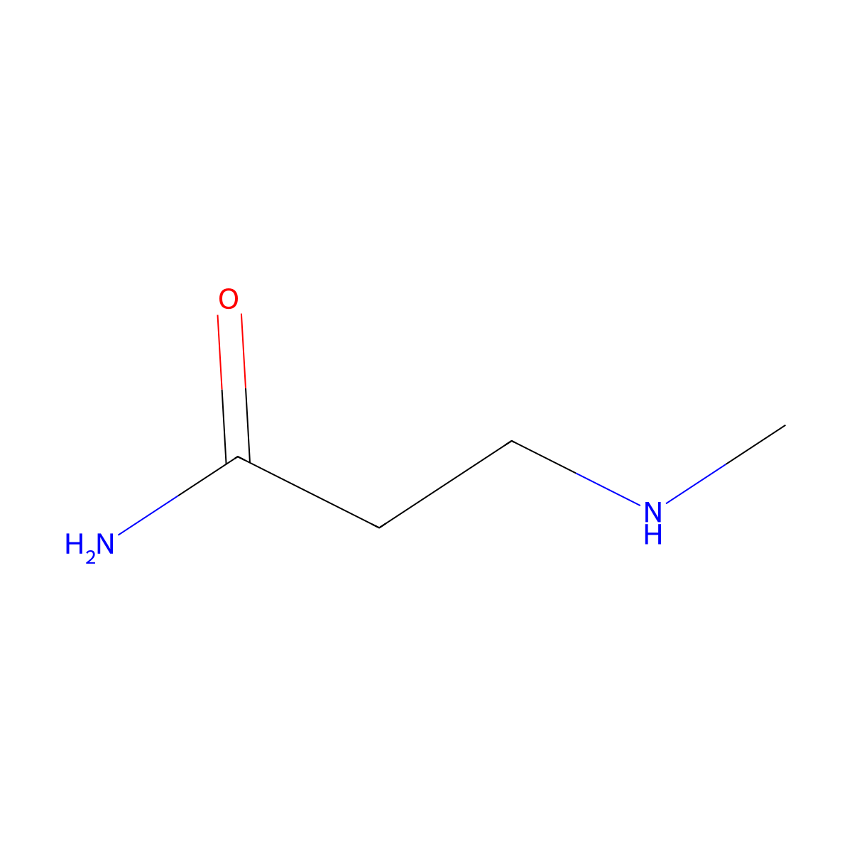 N~3~-Methyl-beta-alaninamide molecular structure, CAS 4874-17-3