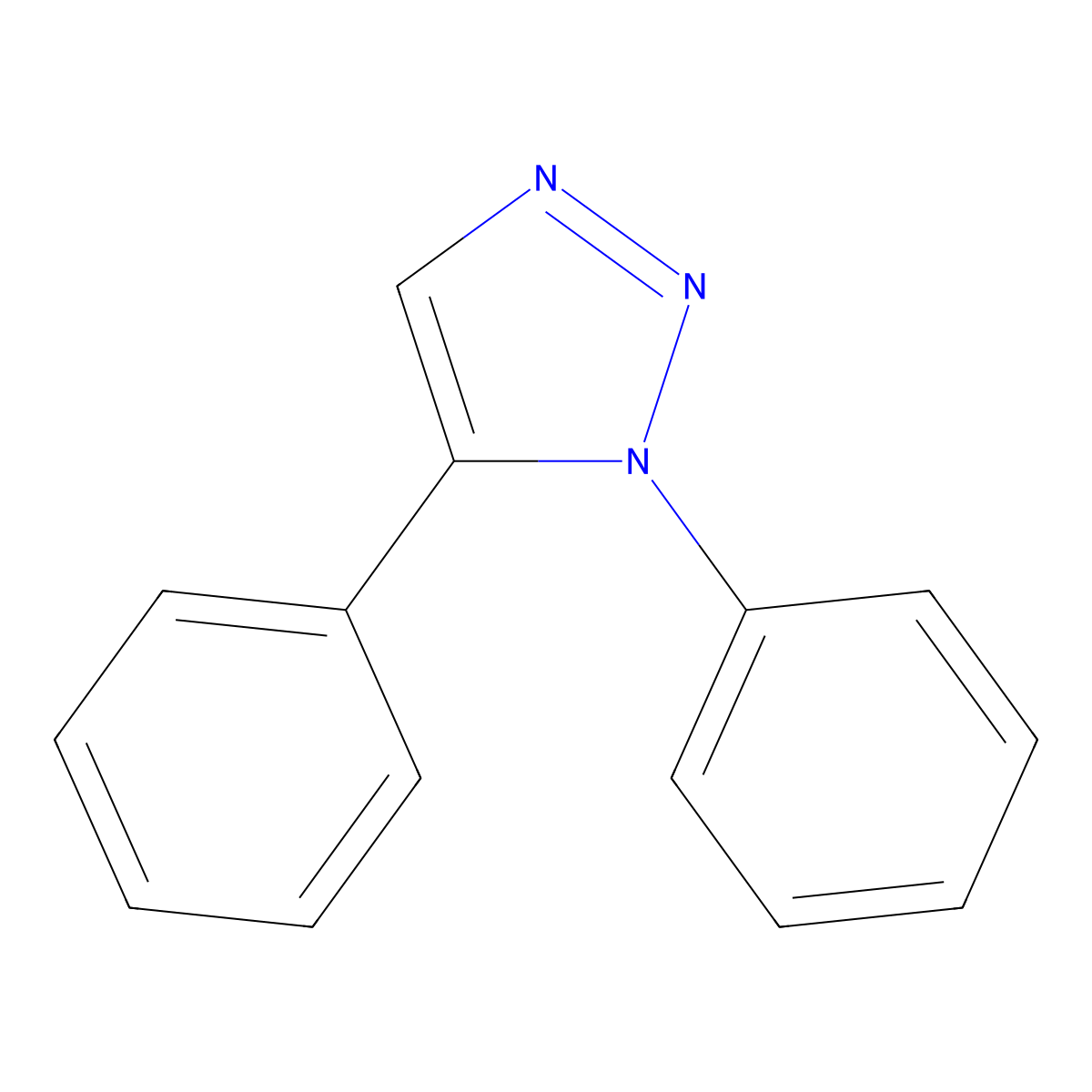 1,5-Diphenyl-1H-1,2,3-triazole molecular structure, CAS 4874-85-5