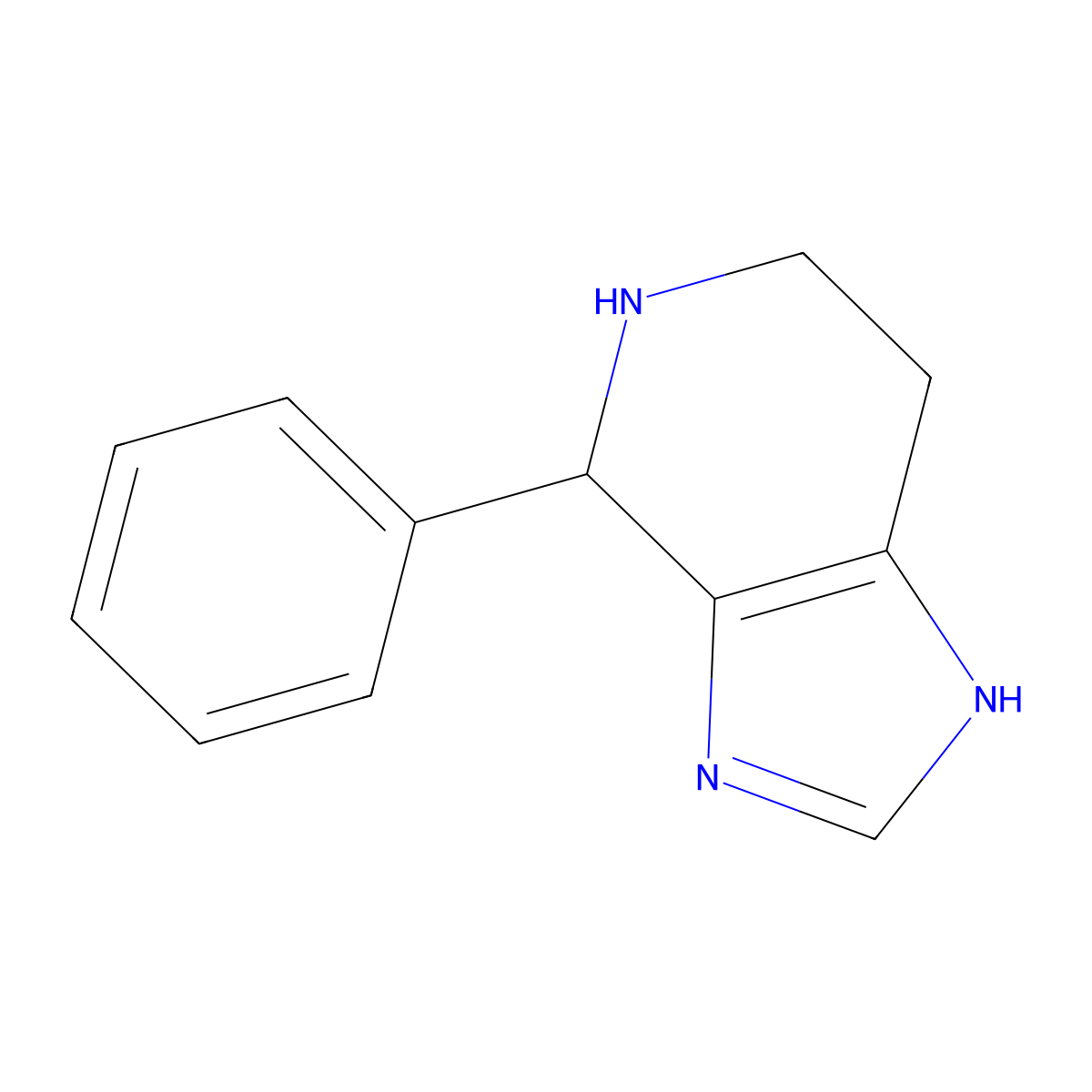 4-phenyl-1H,4H,5H,6H,7H-imidazo[4,5-c]pyridine molecular structure, CAS 4875-39-2