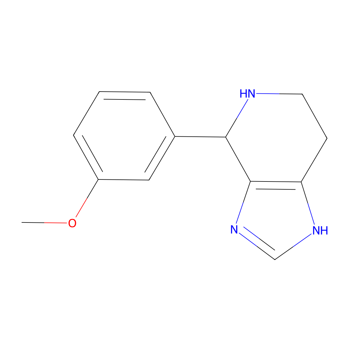 4-(3-methoxyphenyl)-4,5,6,7-tetrahydro-3H-imidazo[4,5-c]pyridine molecular structure, CAS 4875-48-3