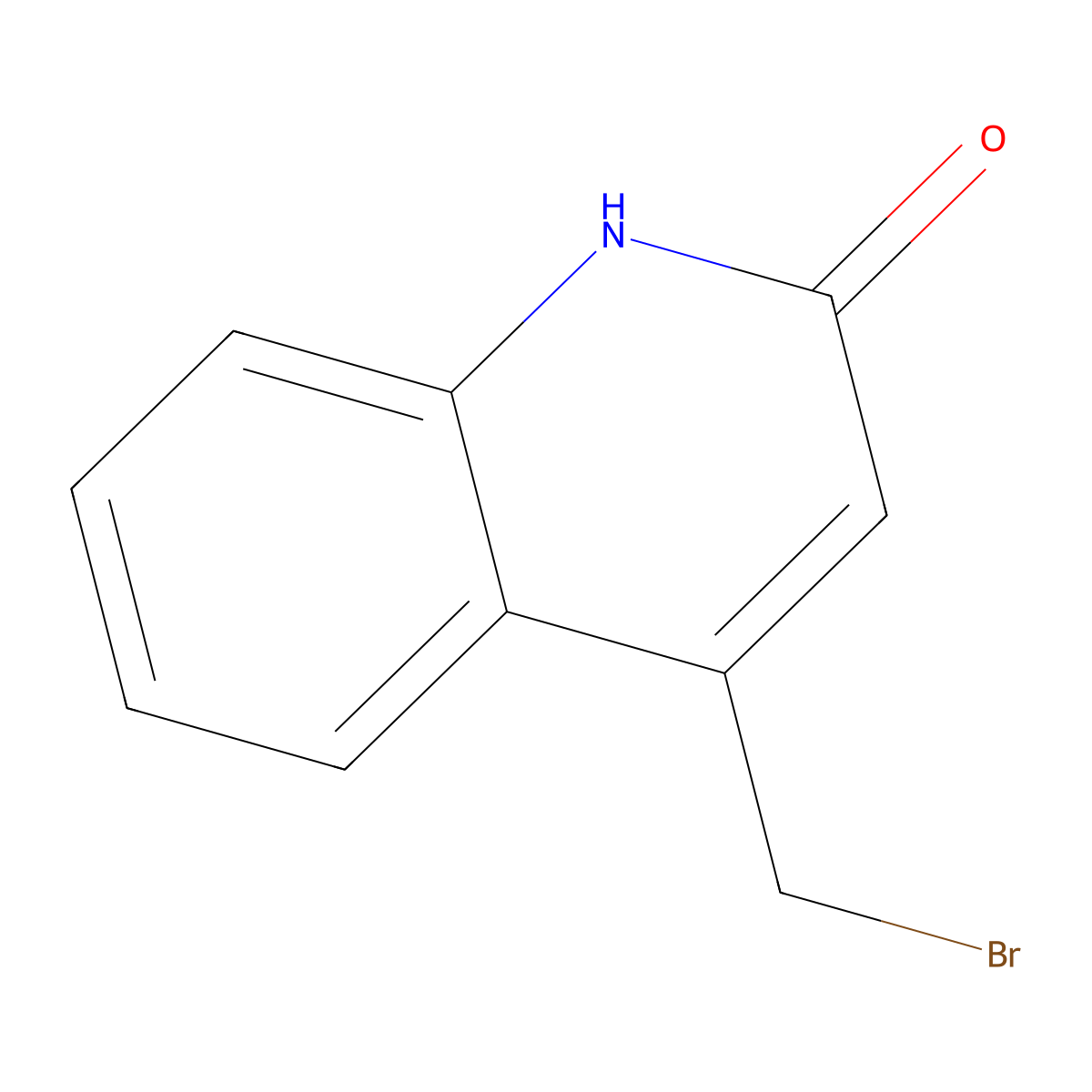 4-(Bromomethyl)-1,2-dihydroquinolin-2-one molecular structure, CAS 4876-10-2