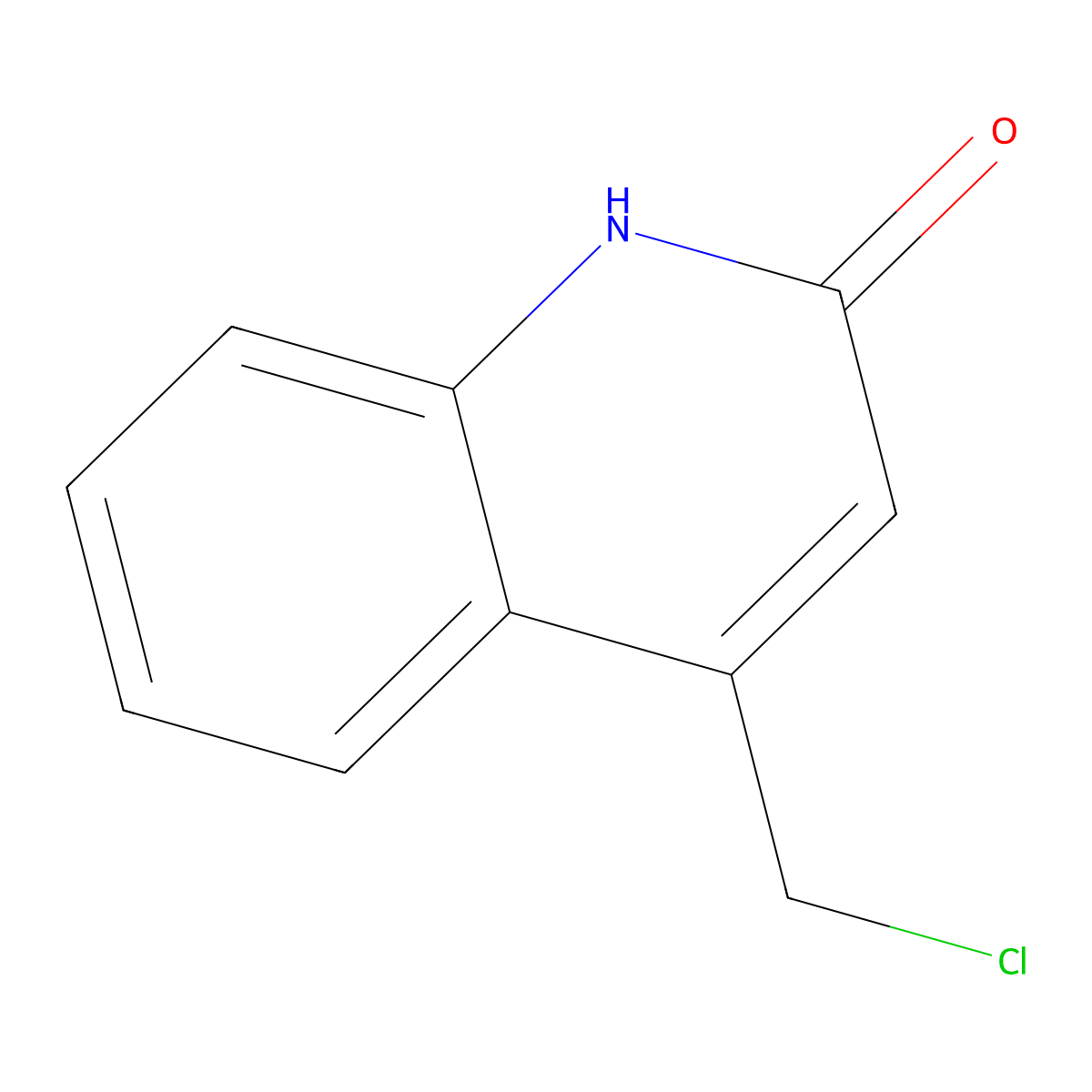 4-(Chloromethyl)quinolin-2(1H)-one molecular structure, CAS 4876-17-9