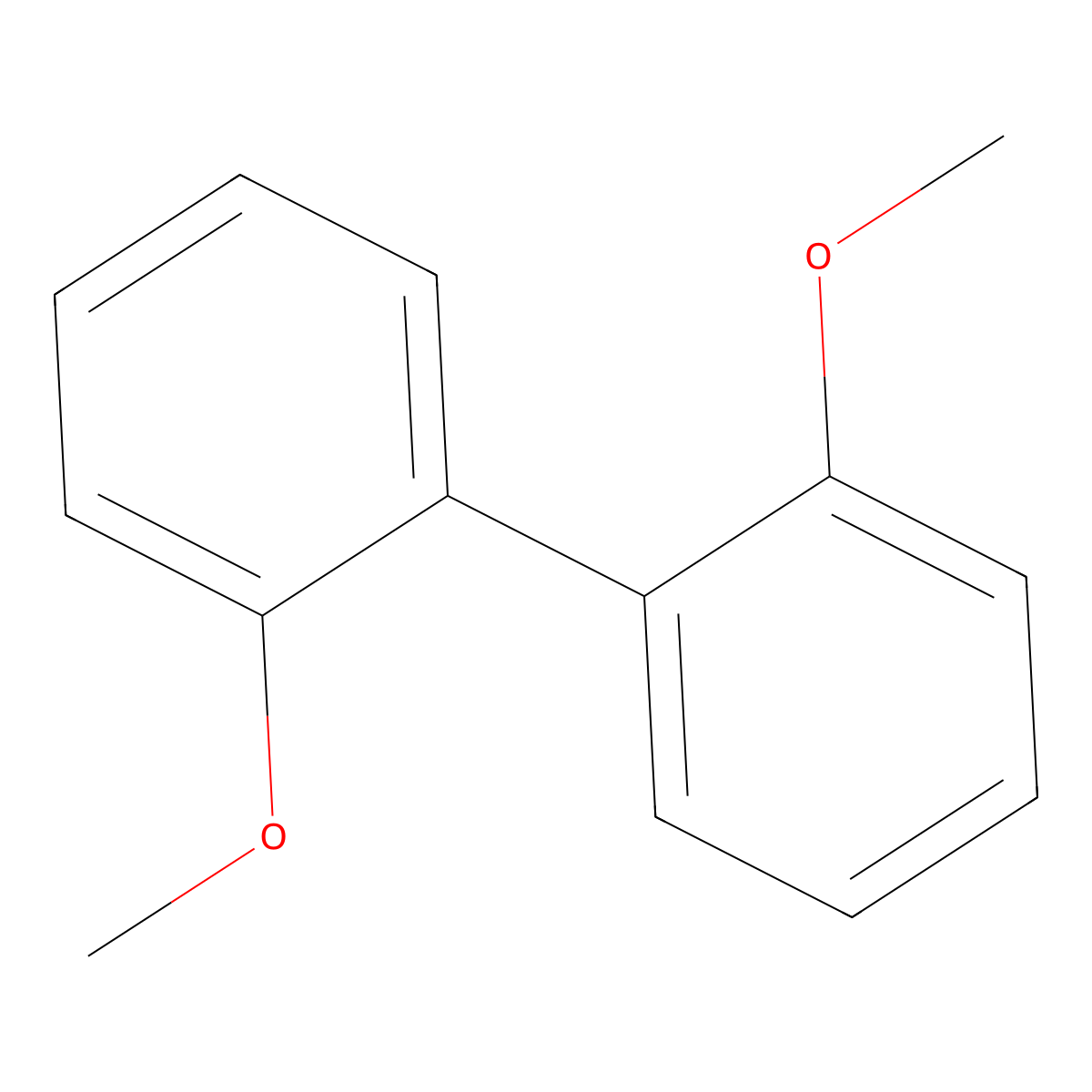 2,2'-Dimethoxybiphenyl molecular structure, CAS 4877-93-4