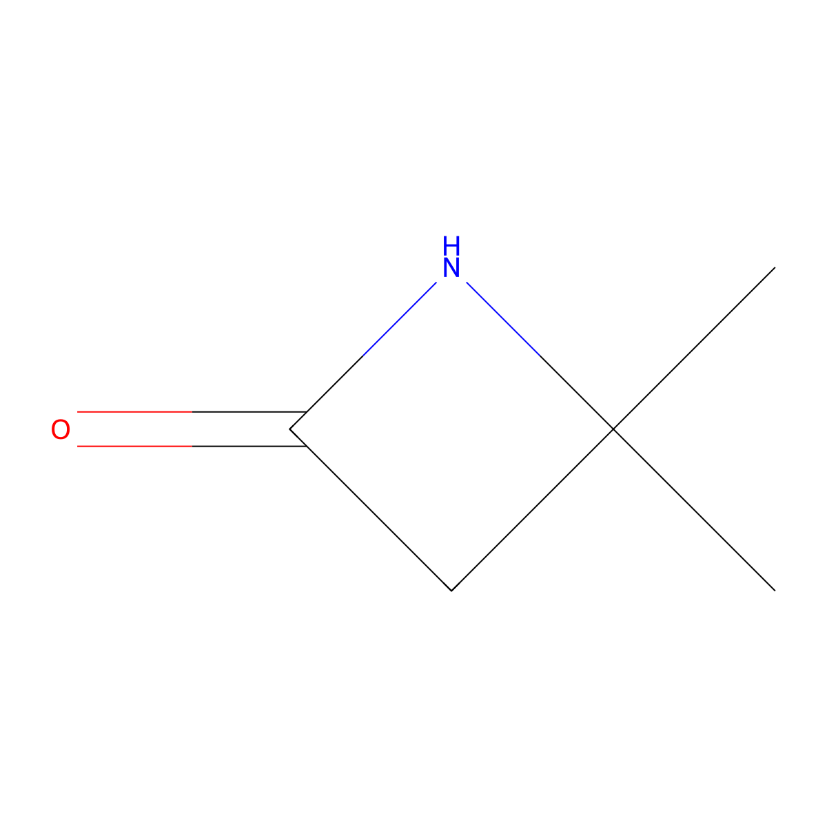 4,4-Dimethylazetidin-2-one molecular structure, CAS 4879-95-2