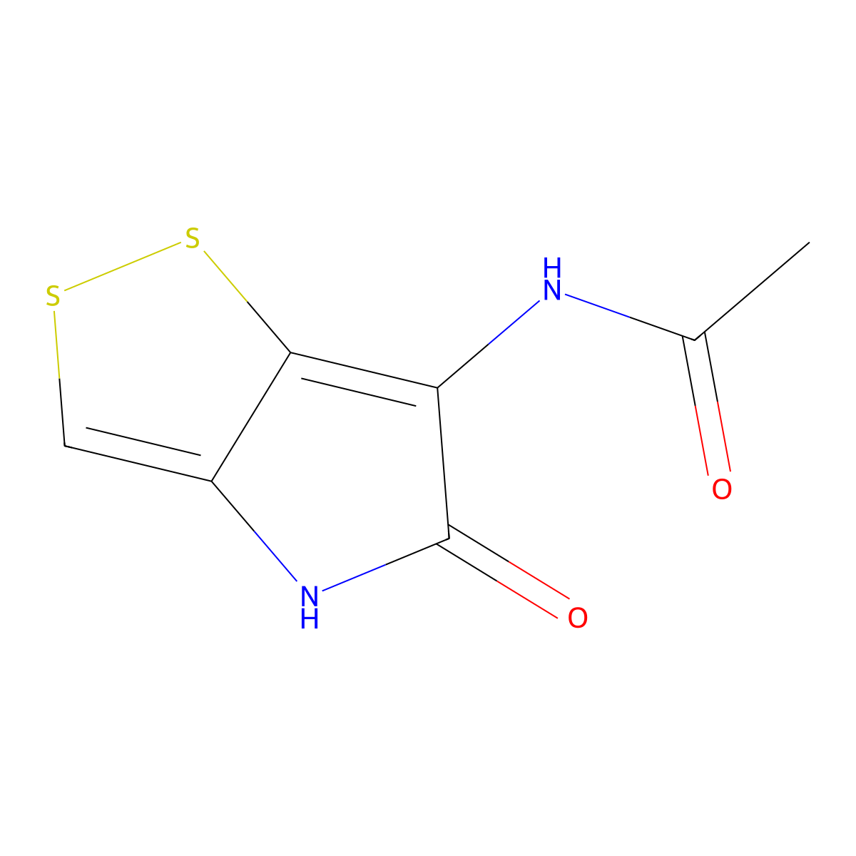 Holomycin molecular structure, CAS 488-04-0