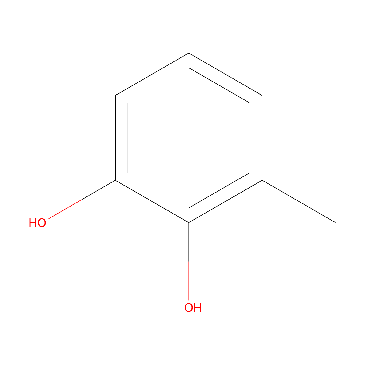3-Methylcatechol molecular structure, CAS 488-17-5