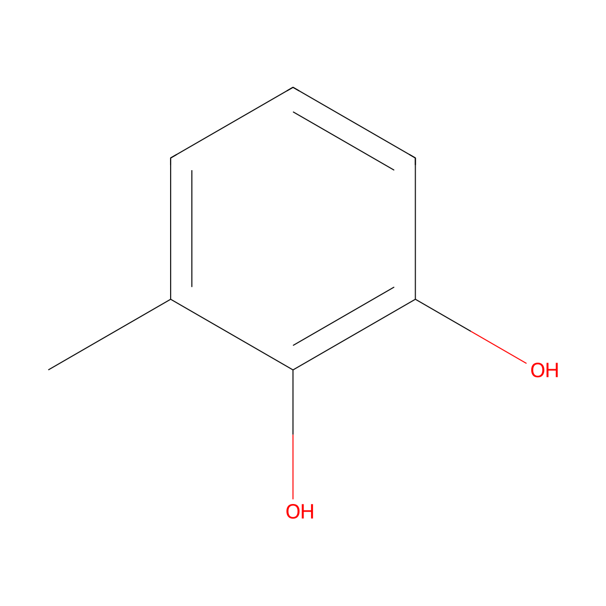 3-Methylcatechol molecular structure, CAS 488-17-5