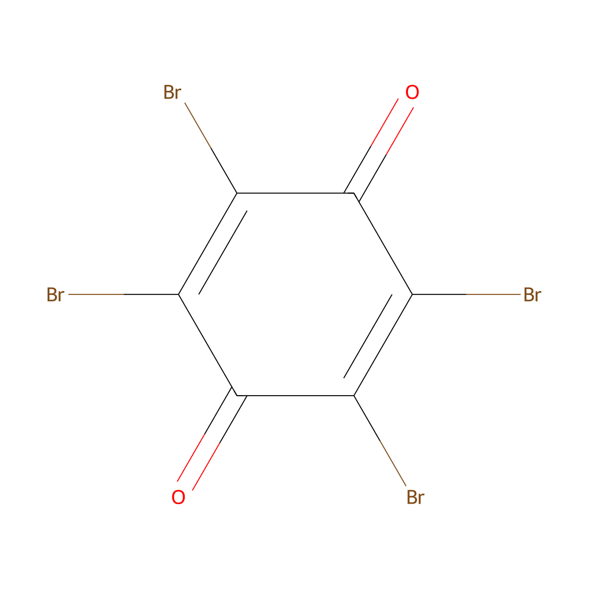 Bromanil molecular structure, CAS 488-48-2
