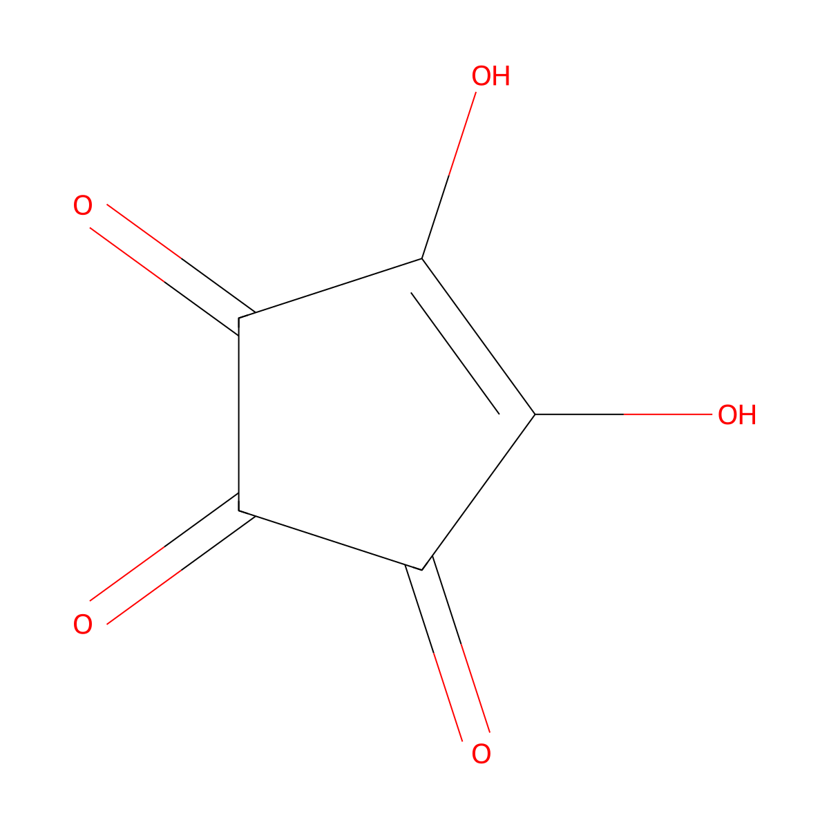 Croconic Acid molecular structure, CAS 488-86-8