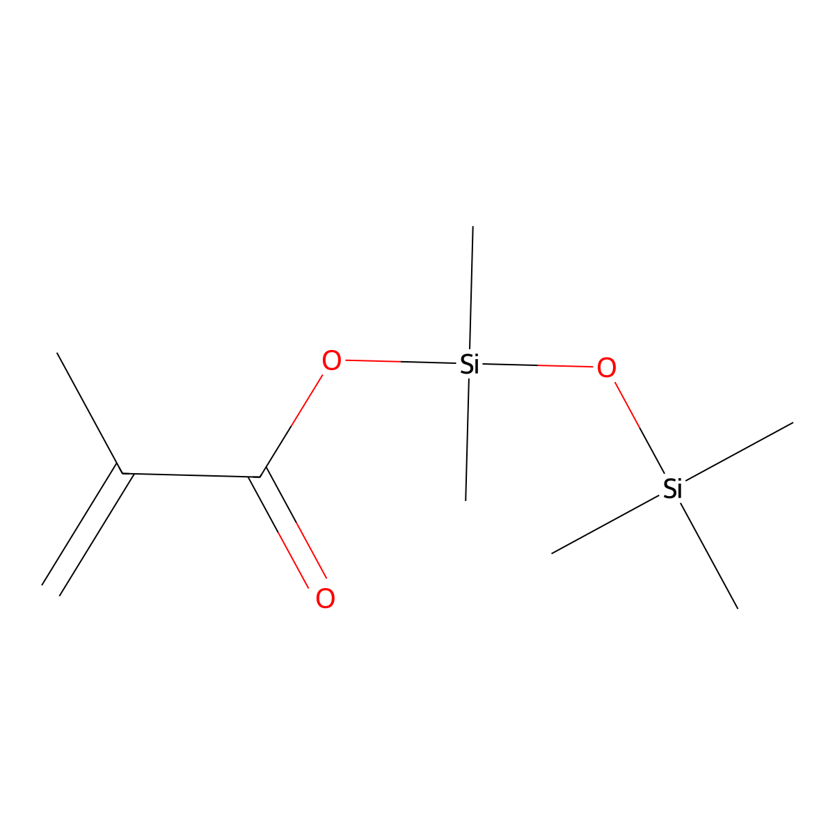 Methacryloxypentamethyldisiloxane molecular structure, CAS 4880-04-0