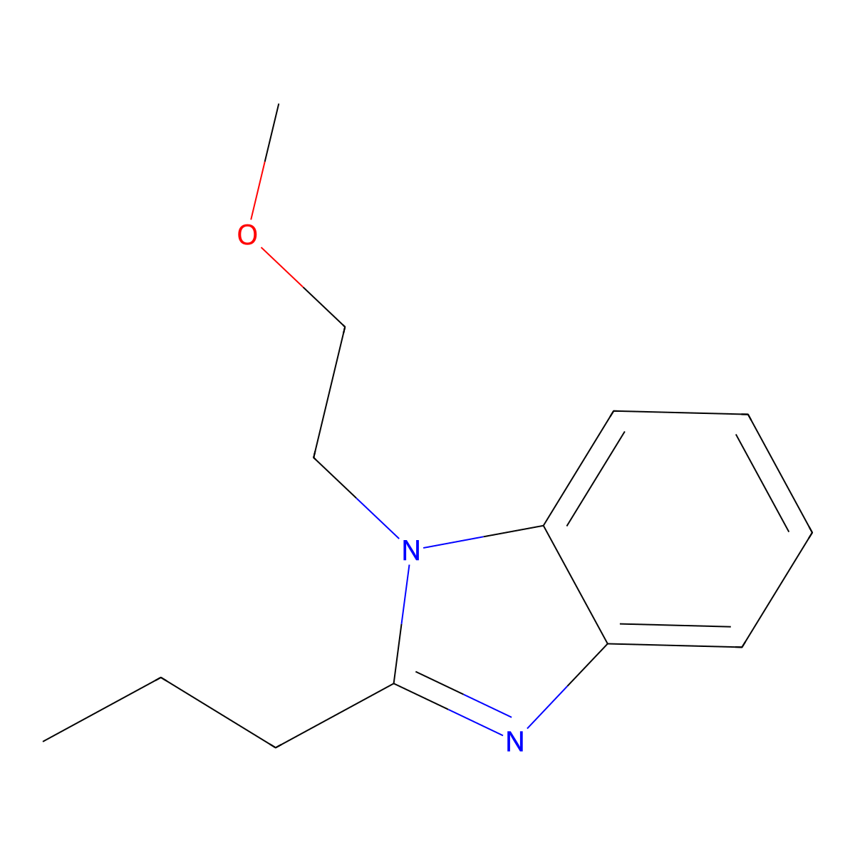 1-(2-Methoxyethyl)-2-propylbenzimidazole molecular structure, CAS 488093-19-2