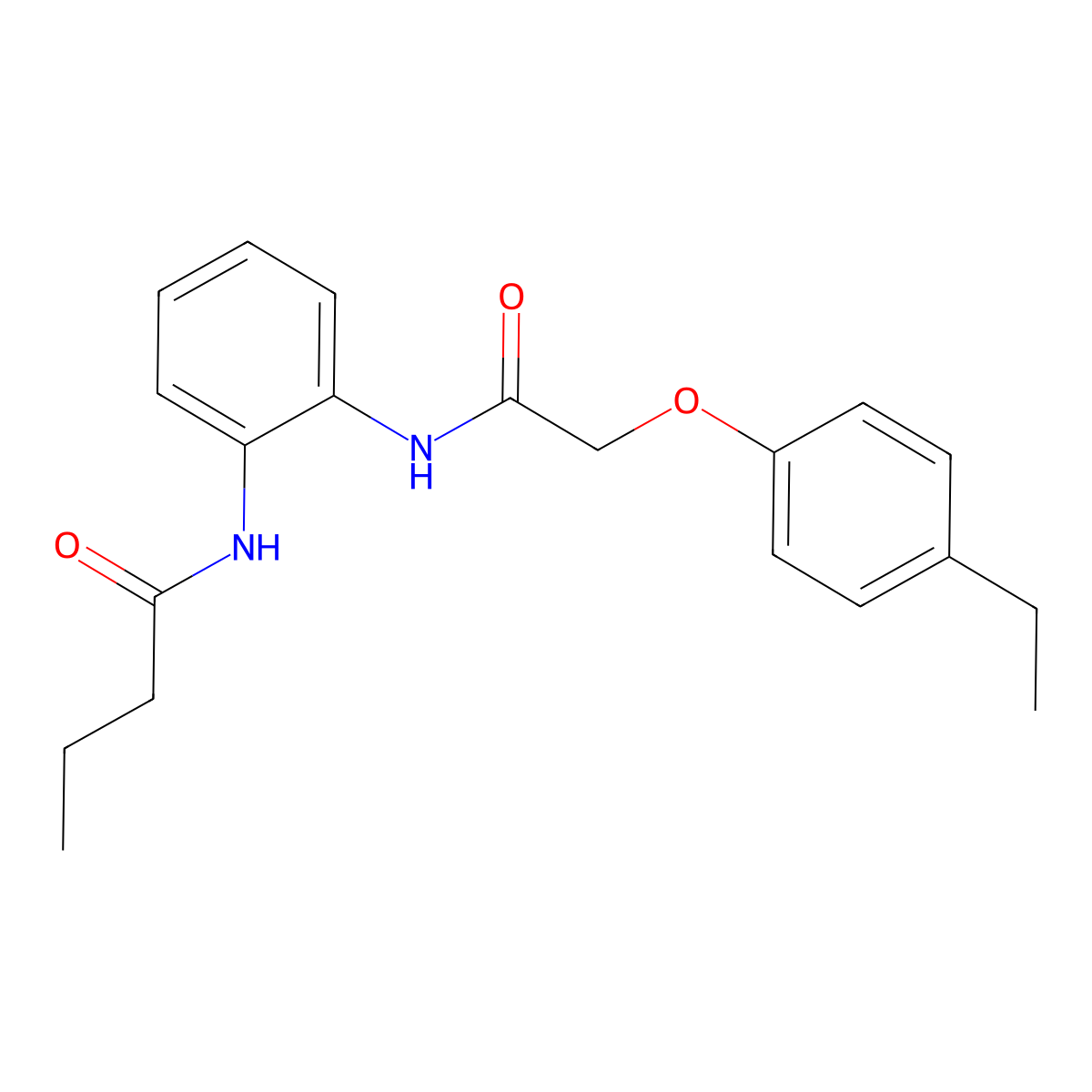 N-[2-[[2-(4-ethylphenoxy)acetyl]amino]phenyl]butanamide molecular structure, CAS 488094-33-3