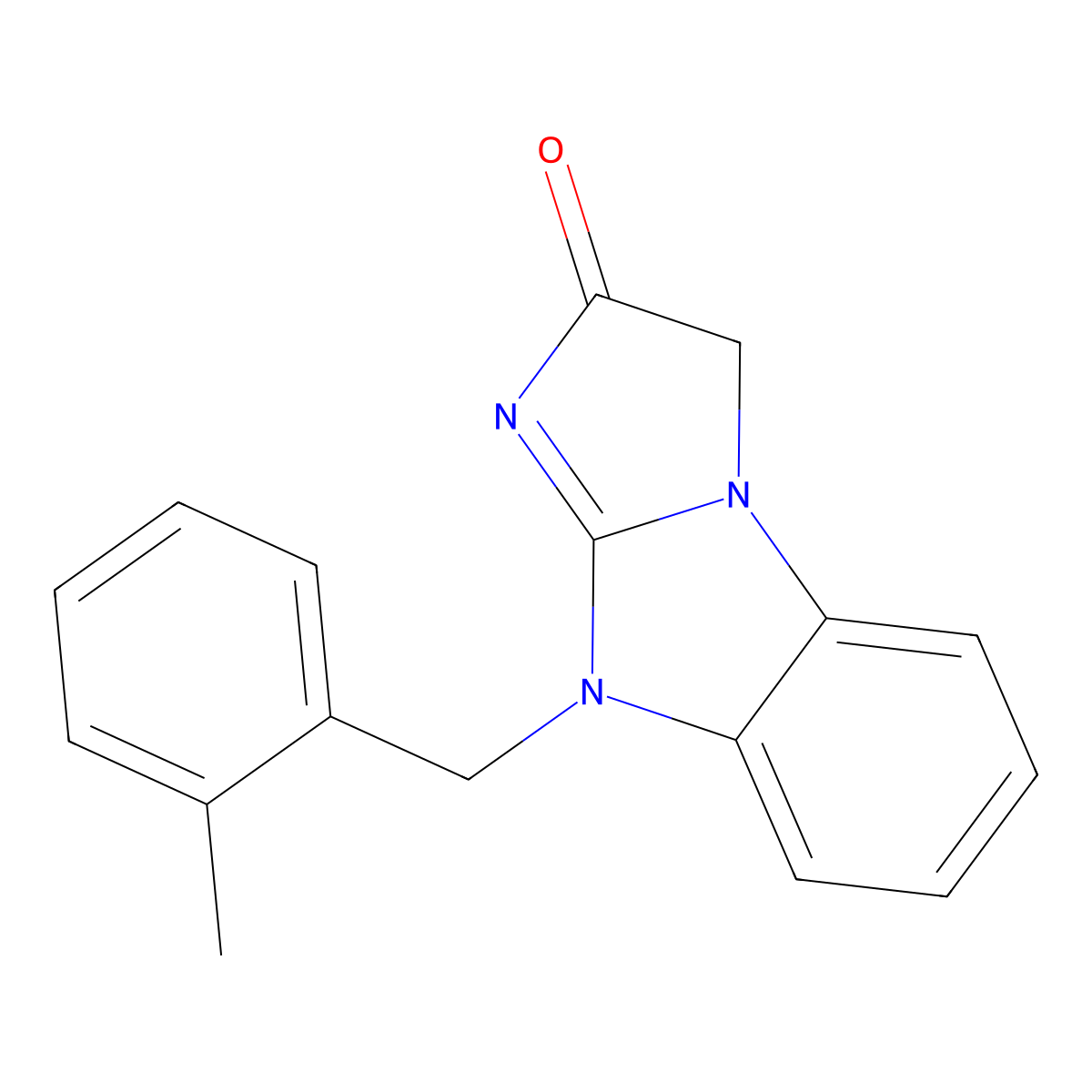 9-(2-methylbenzyl)-3H-imidazo[1,2-a]benzimidazol-2(9H)-one molecular structure, CAS 488094-89-9