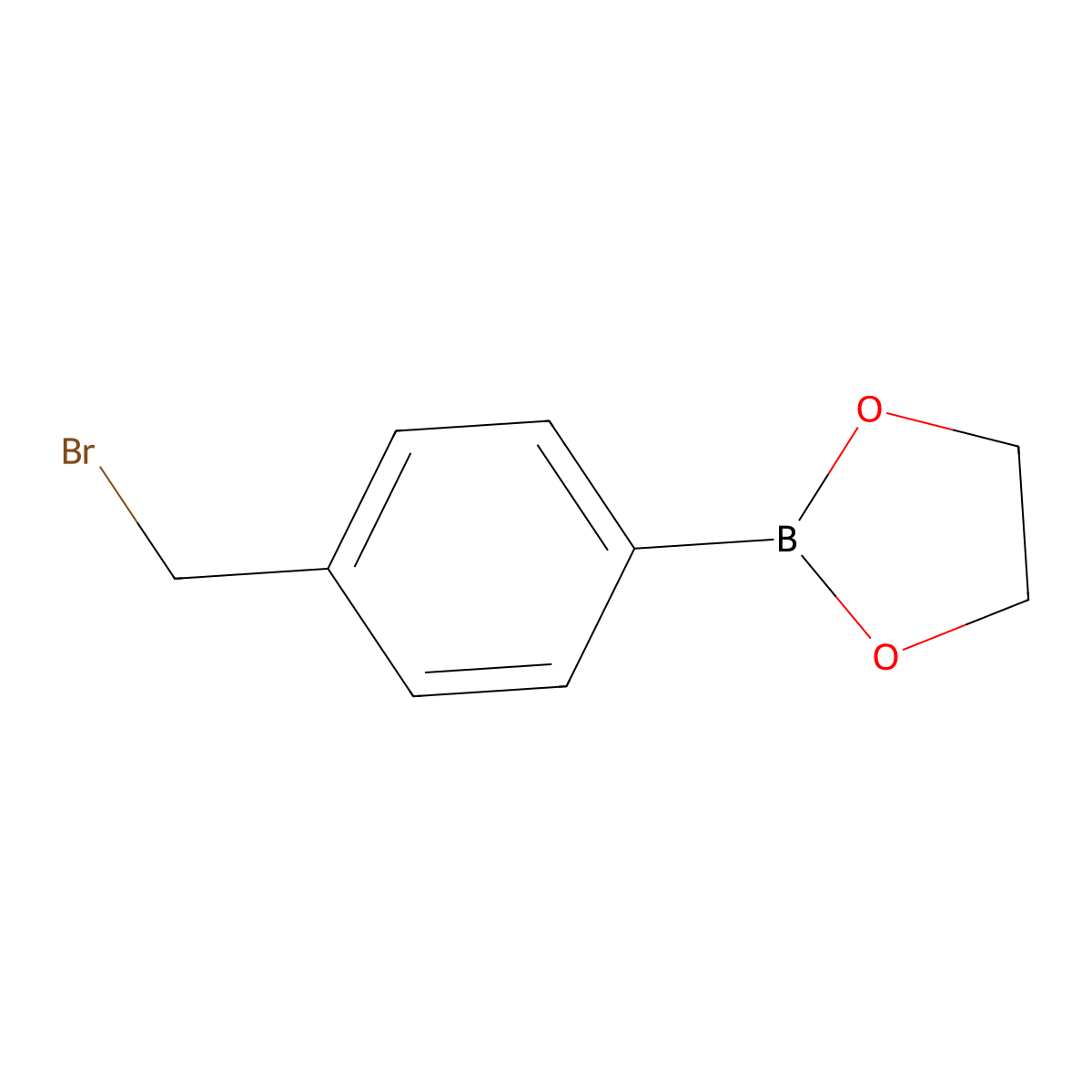 4-Bromomethylphenyl-1,3,2-dioxaborolane molecular structure, CAS 488133-21-7