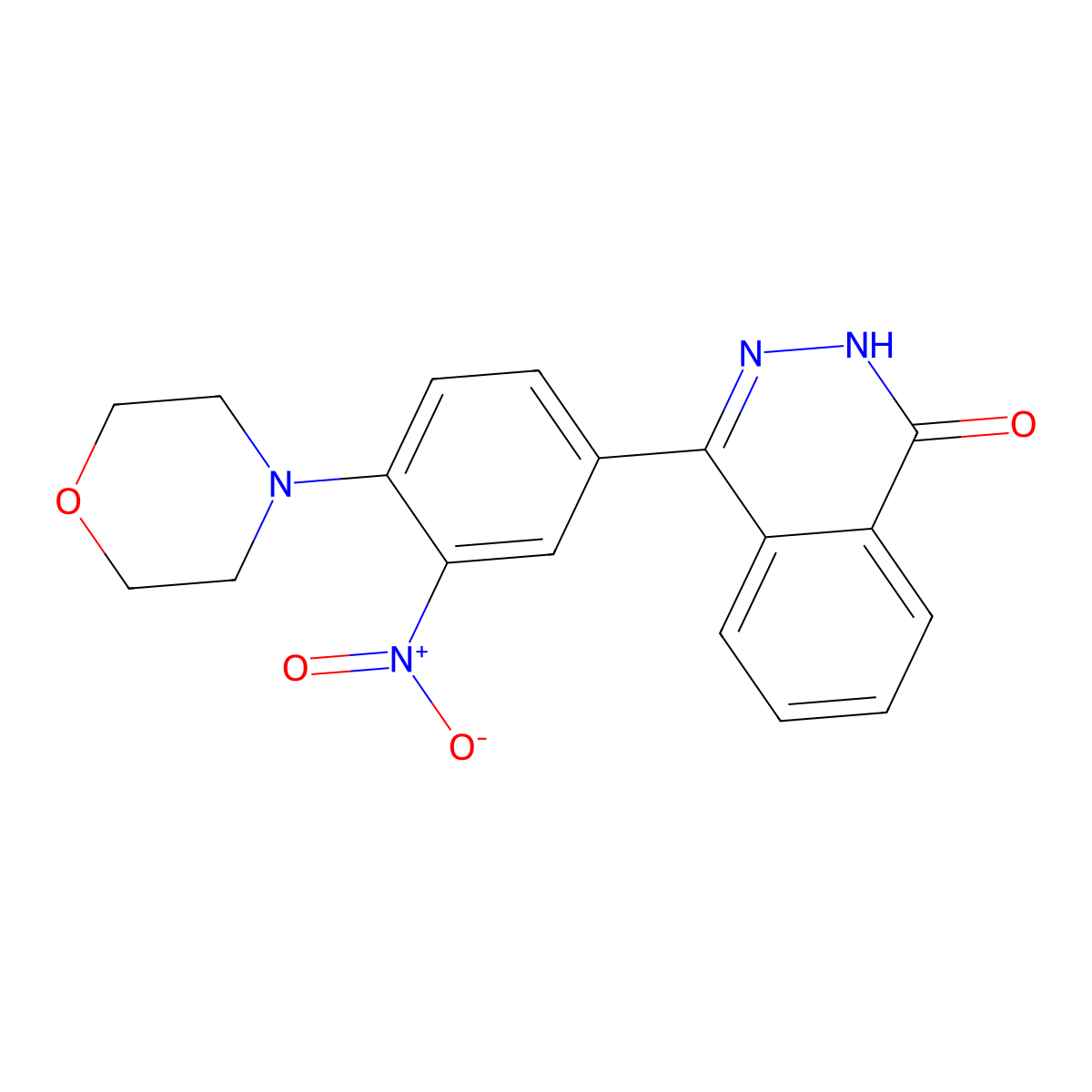 4-[4-(Morpholin-4-yl)-3-nitrophenyl]-1,2-dihydrophthalazin-1-one molecular structure, CAS 488137-27-5