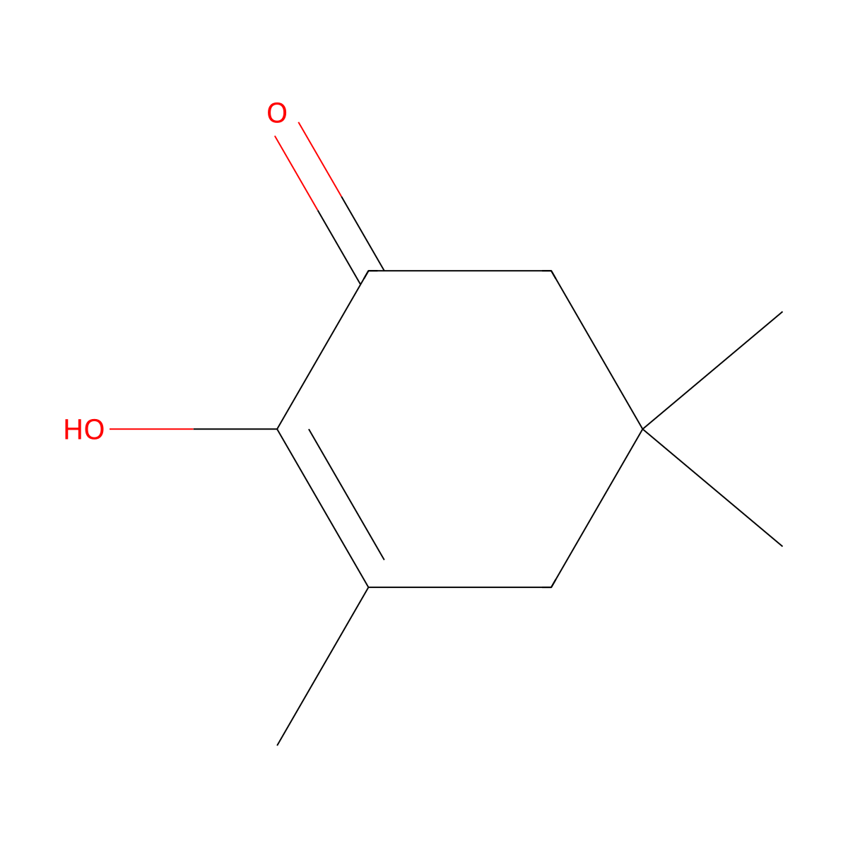 2-Hydroxy-3,5,5-trimethyl-2-cyclohexenone molecular structure, CAS 4883-60-7