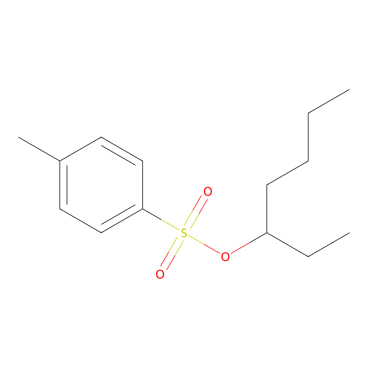 Heptan-3-yl 4-methylbenzene-1-sulfonate molecular structure, CAS 4883-85-6