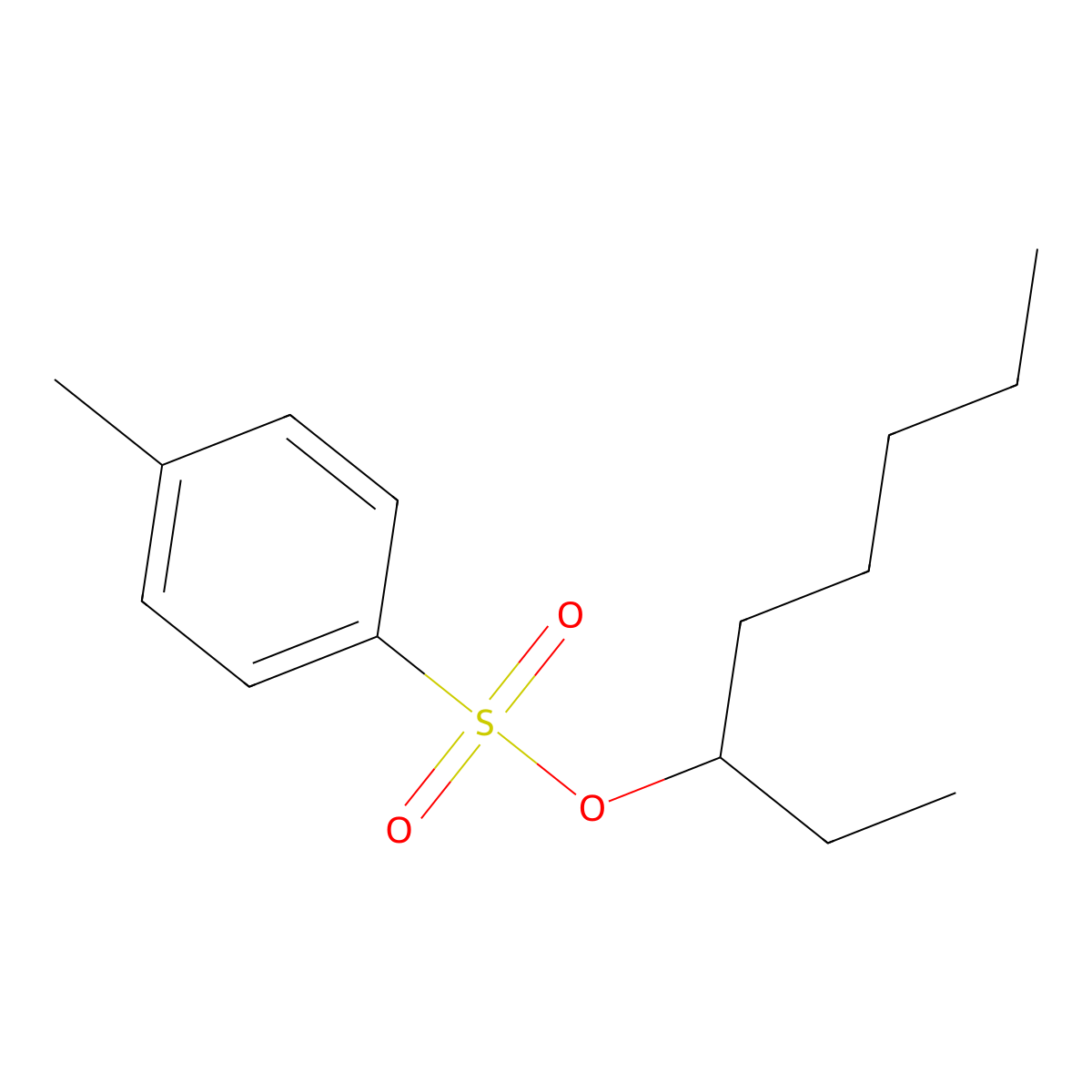 Octan-3-yl 4-methylbenzene-1-sulfonate molecular structure, CAS 4883-87-8