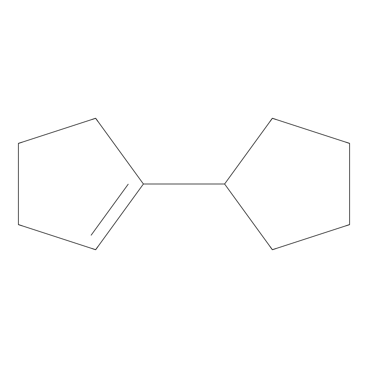 1-Cyclopentylcyclopentene molecular structure, CAS 4884-21-3