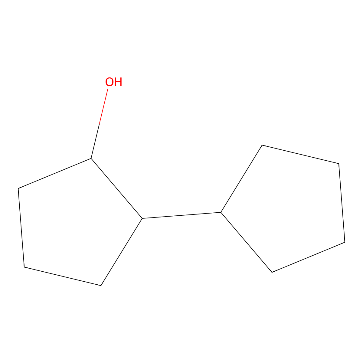 (1,1'-Bicyclopentyl)-2-ol molecular structure, CAS 4884-25-7