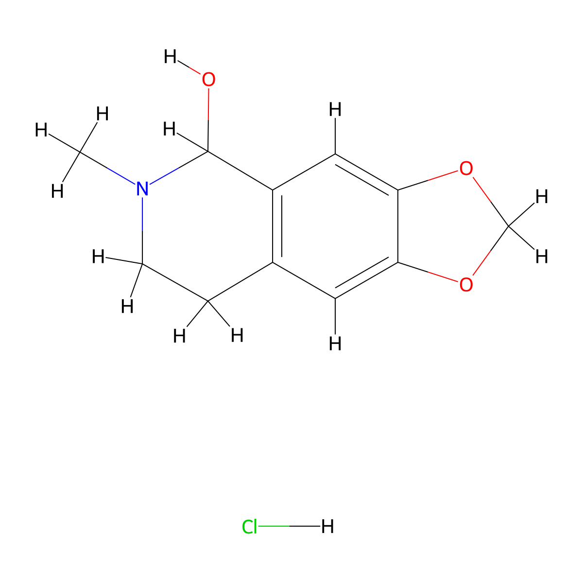 Hydrastinine Hydrochloride molecular structure, CAS 4884-68-8