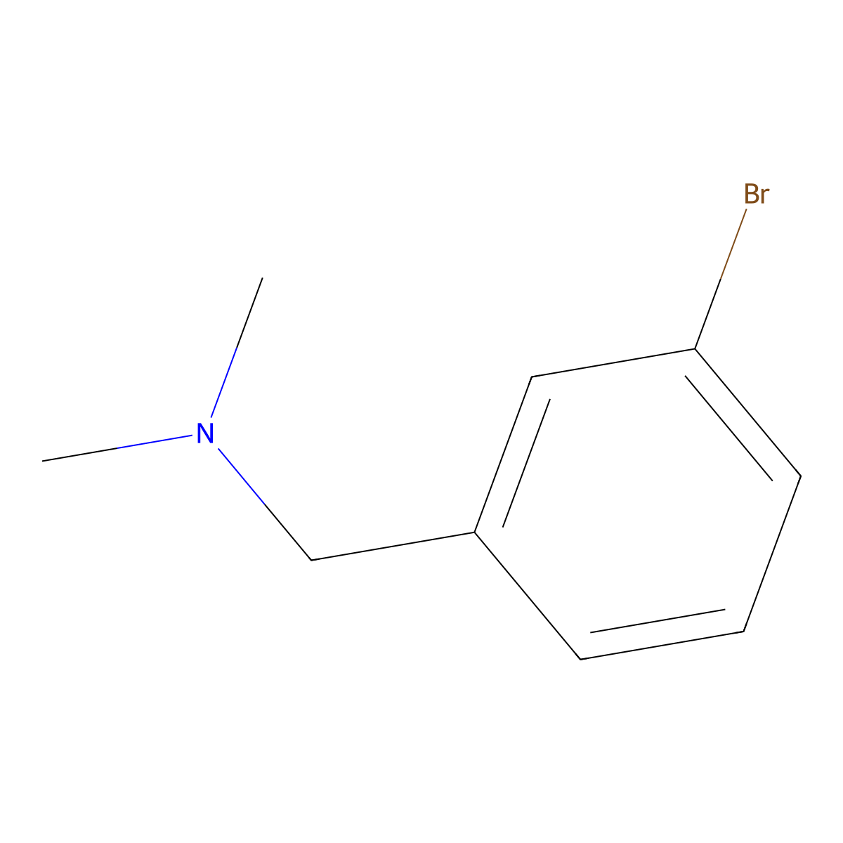 (3-Bromobenzyl)dimethylamine molecular structure, CAS 4885-18-1