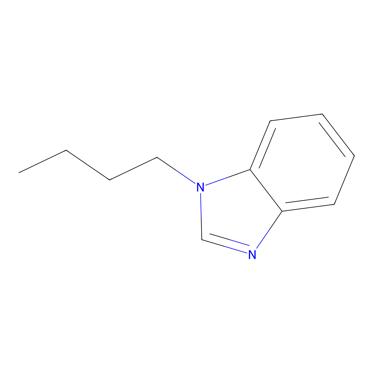 1-Butylbenzimidazole molecular structure, CAS 4886-30-0