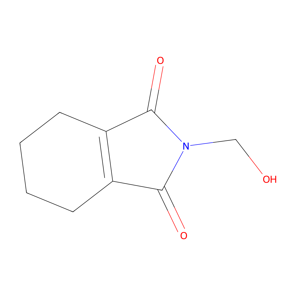 N-(Hydroxymethyl)-3,4,5,6-tetrahydrophthalimide molecular structure, CAS 4887-42-7
