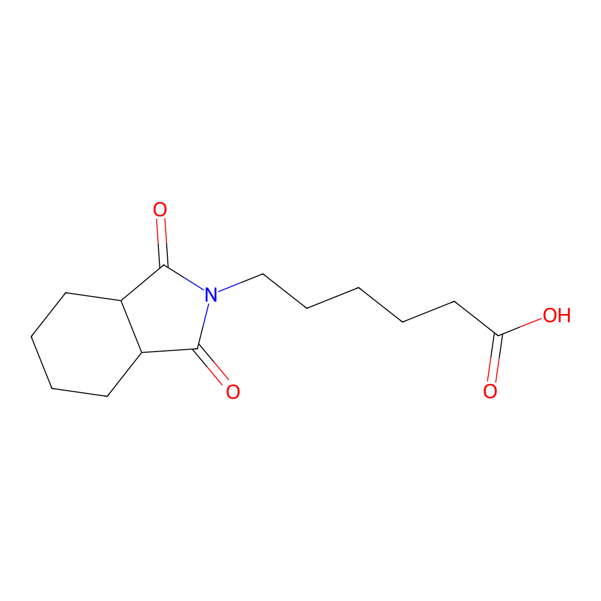 6-(1,3-dioxooctahydro-2H-isoindol-2-yl)hexanoic acid molecular structure, CAS 4887-53-0