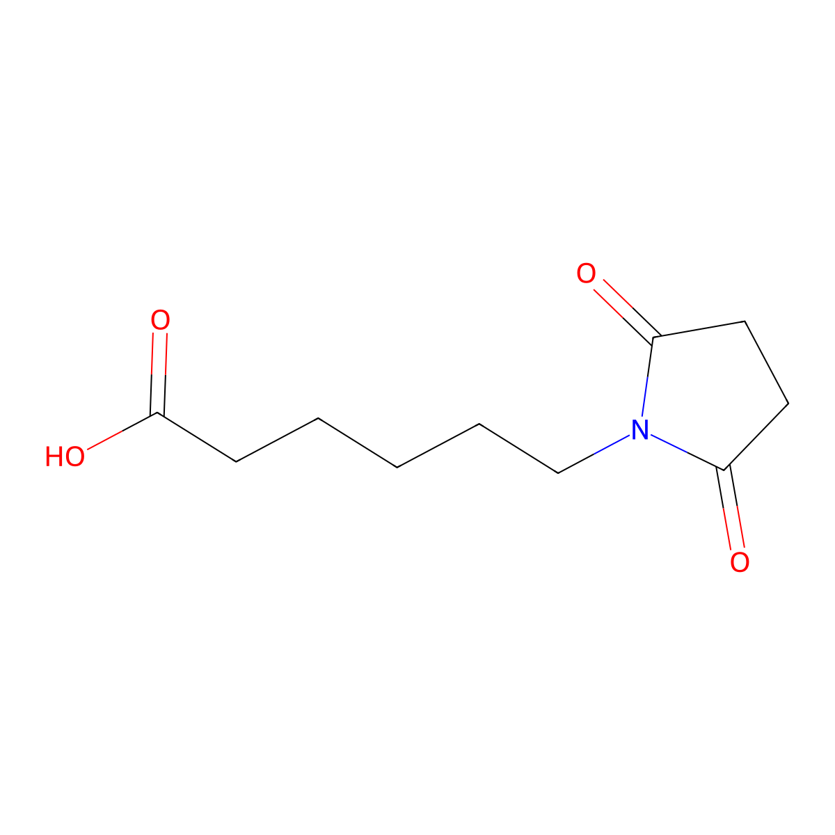 N-(5-Carboxy-n-pentyl)succinimide molecular structure, CAS 4887-54-1